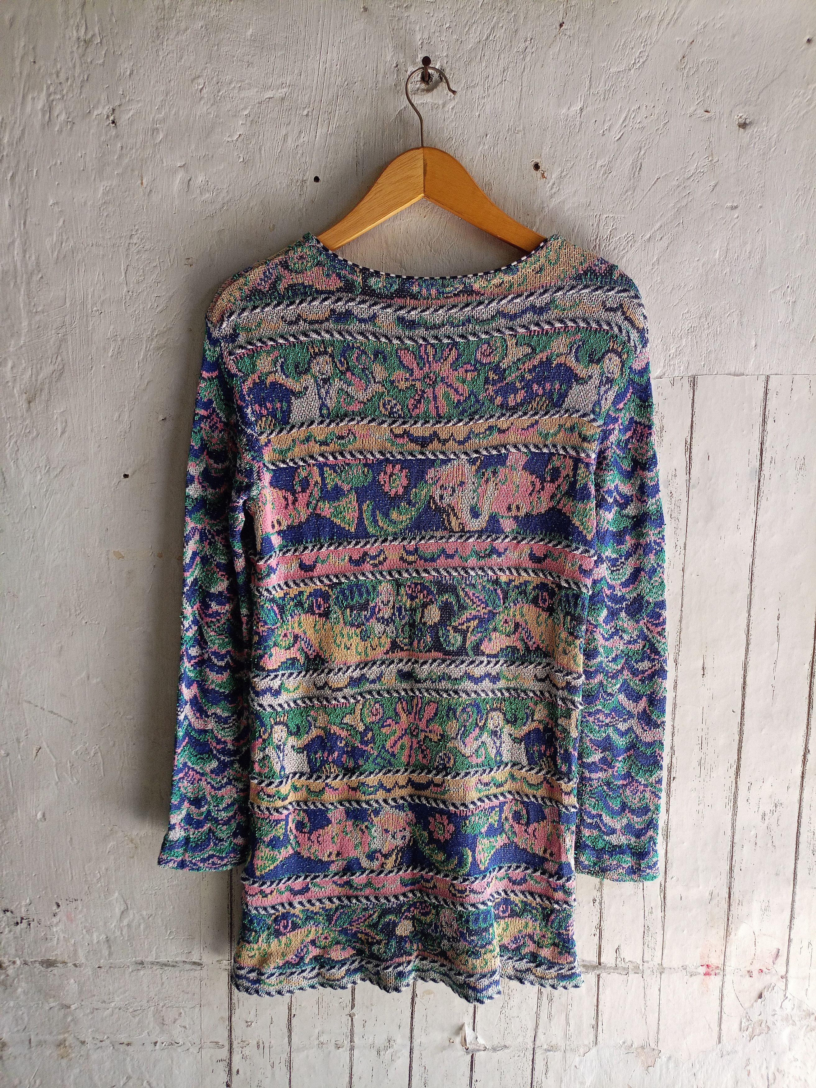 Missoni Vintage Missoni Knit Mini Dress Size S / US 4 / IT 40 - 3 Thumbnail