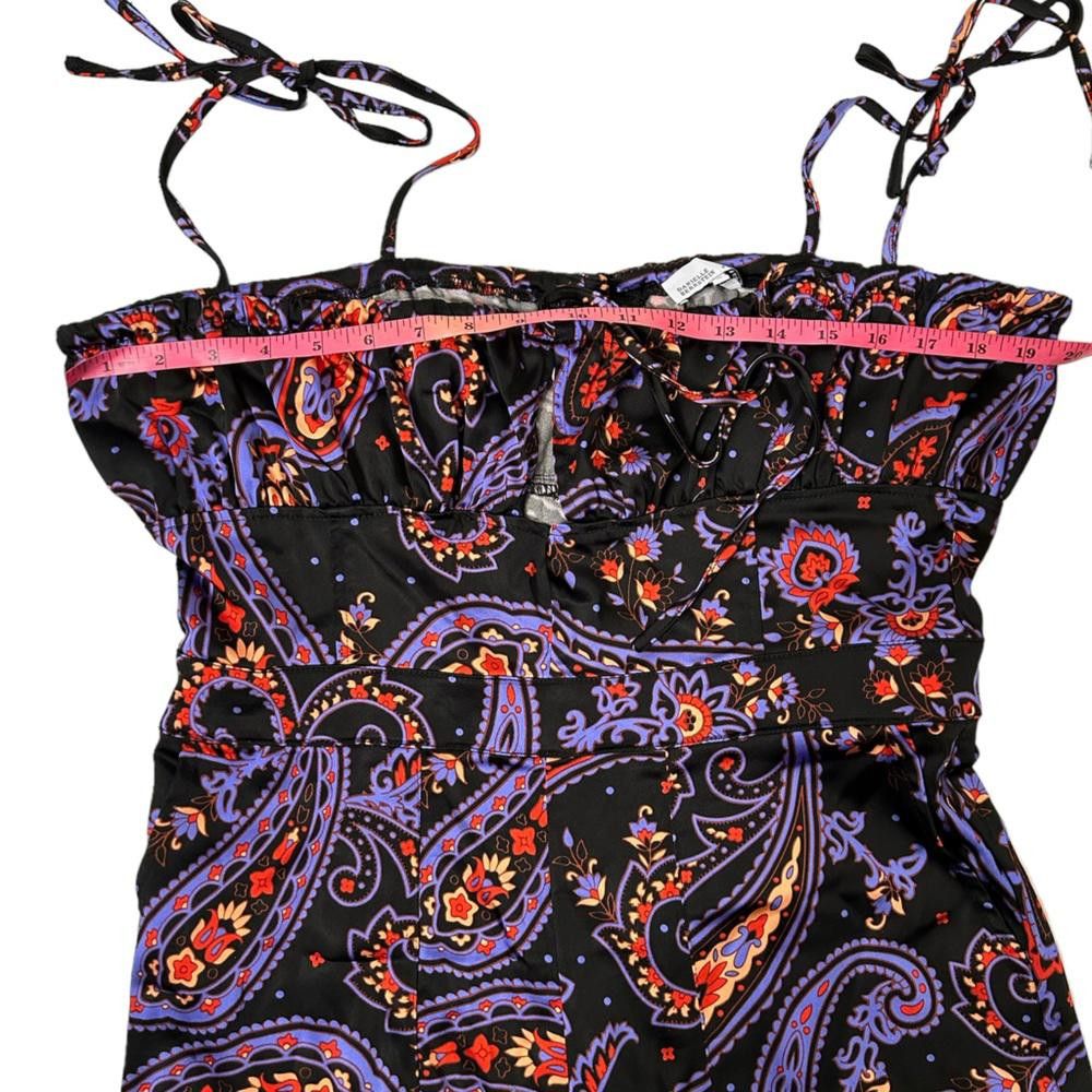 REVOLVE DANIELLE BERNSTEIN l Paisley-Print Ruched Jumpsuit 14 Size 36" / US 14 / IT 50 - 6 Thumbnail