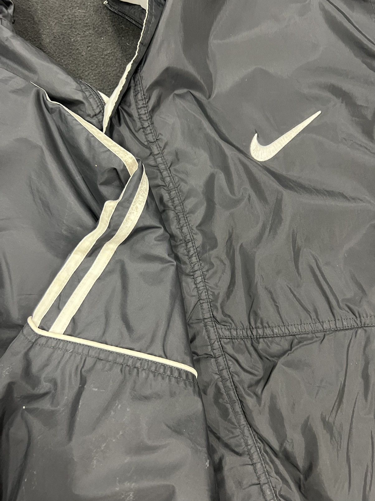 Nike Vintage Nike Full Zip Fleece Lined Heavyweight Jacket Size US XL / EU 56 / 4 - 3 Thumbnail