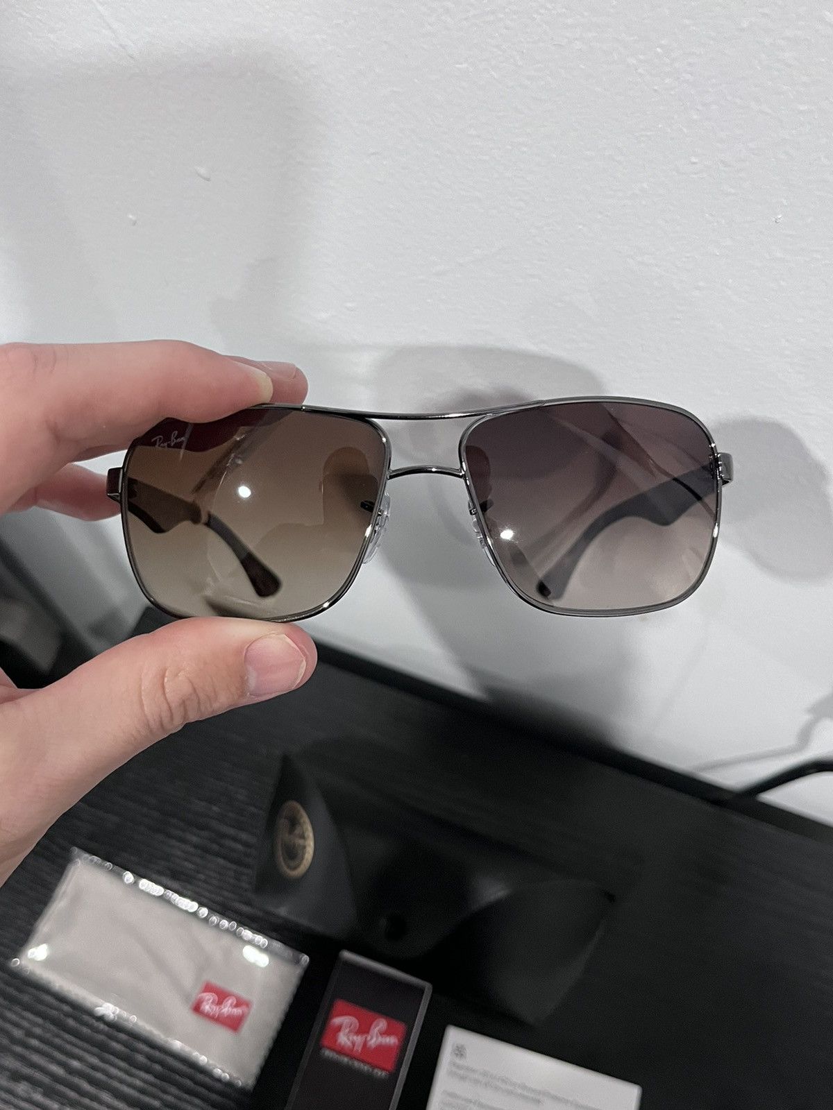 RayBan Ray Ban Gunmetans RB3516 59 GRAD Size ONE SIZE - 5 Thumbnail