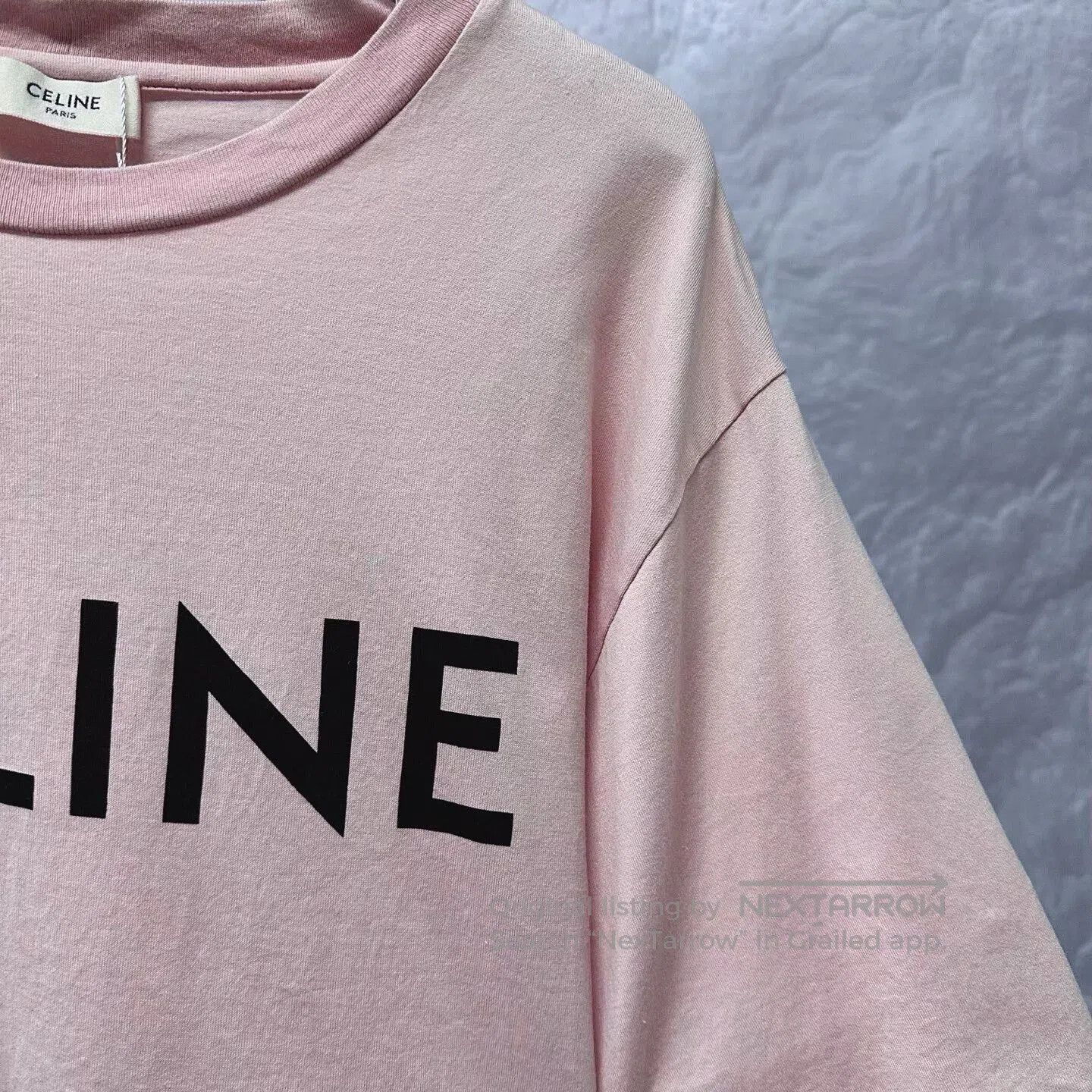 Celine pink celine short sleeve graphic tee. Size S / US 4 / IT 40 - 2 Thumbnail