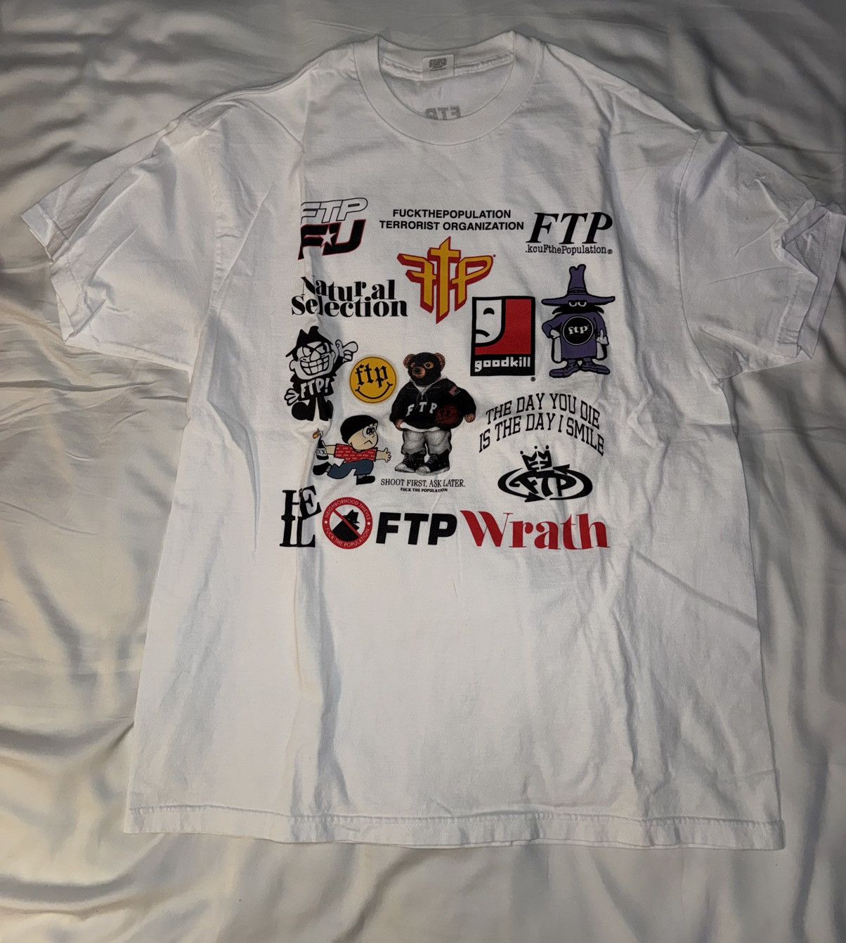 Fuck The Population FTP ARCHIVE TEE SS20 WHITE XXL Size US XXL / EU 58 / 5 - 2 Thumbnail
