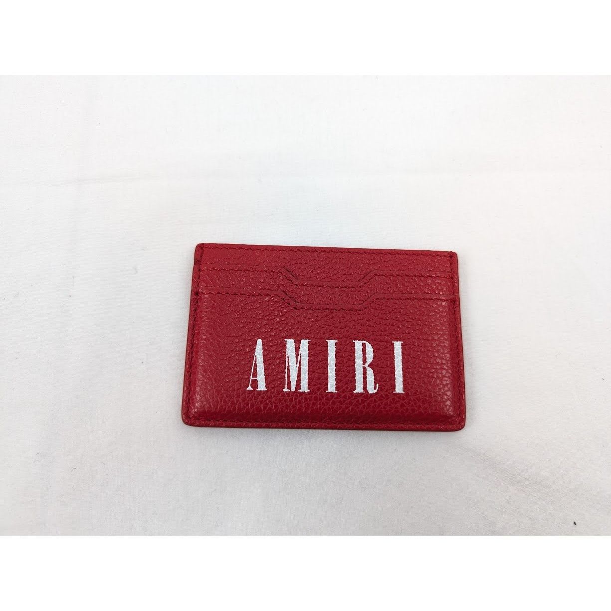 o1rshd1 Q:4 / Size: OS / Large Amiri Logo Card Holder in Red