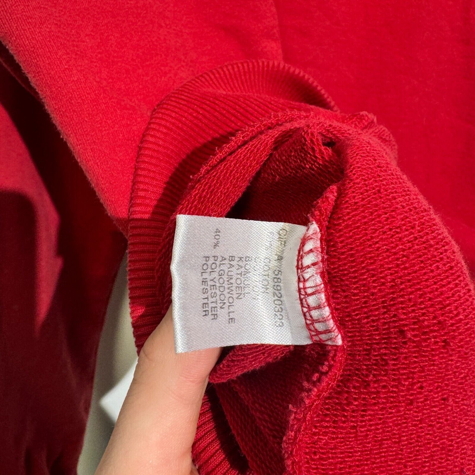 Vintage Vintage Unisex Red Cotton Crewneck Size XL Regular Fit Size US XL / EU 56 / 4 - 13 Thumbnail