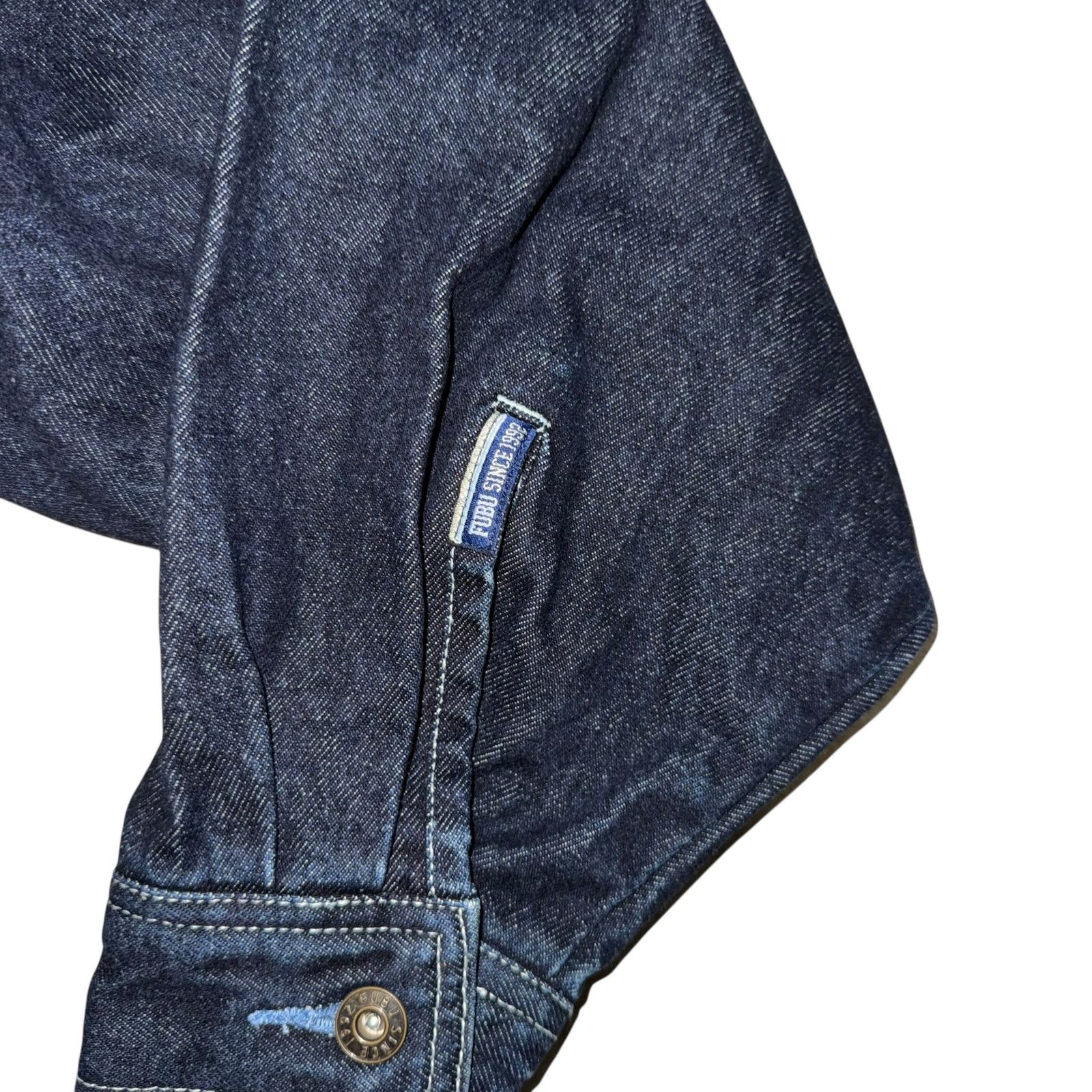 Fubu Fubu Vintage 1990’s Men’s Blue Denim Trucker Jean Jacket XL Size US XL / EU 56 / 4 - 6 Thumbnail