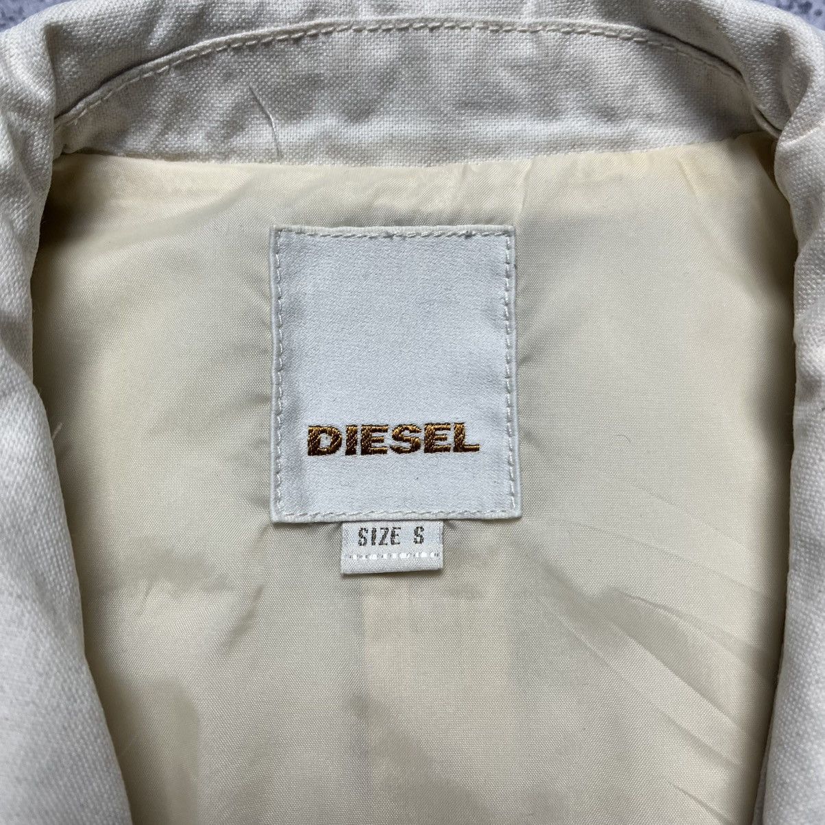 Diesel × Vintage Vintage Diesel Cropped Coat Jacket Streetwear Y2K Designer Size S / US 4 / IT 40 - 4 Thumbnail