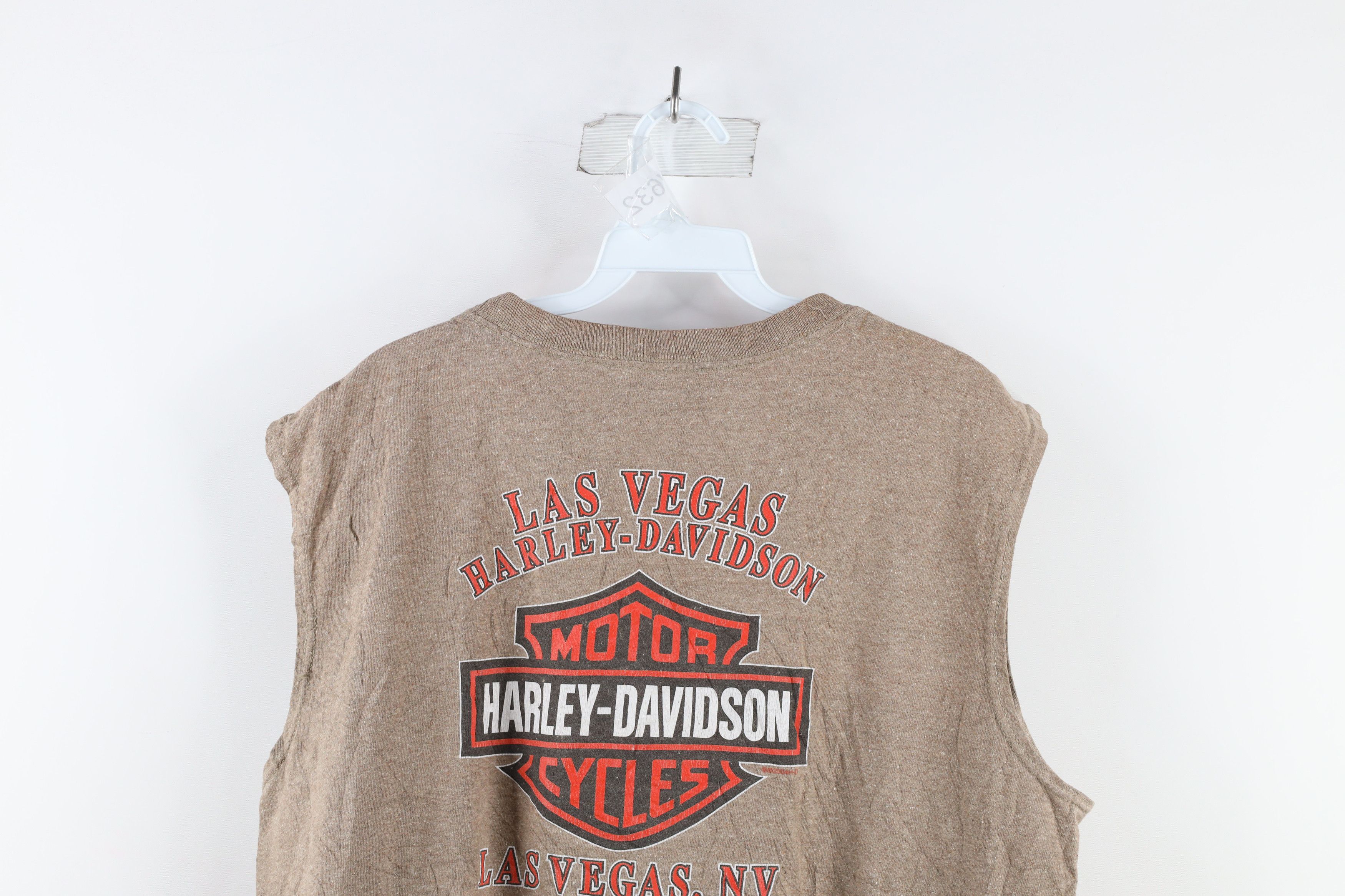 Harley Davidson × Vintage Vintage Y2K Harley Davidson Flames Sleeveless T-Shirt USA Size US L / EU 52-54 / 3 - 12 Thumbnail