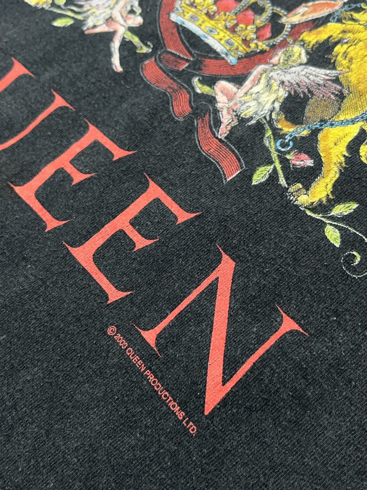 Band Tees × Vintage Vintage 2003 Queen Sun Faded T-shirt Size US L / EU 52-54 / 3 - 4 Thumbnail