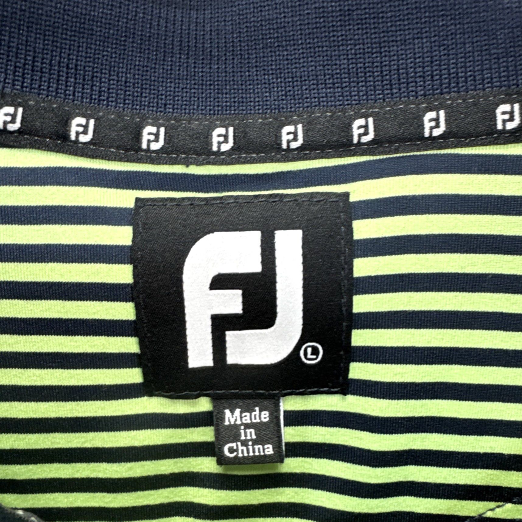 Footjoy FootJoy Polo Shirt Striped Short Sleeve Golf/Green Size L Men’s Size US L / EU 52-54 / 3 - 2 Thumbnail