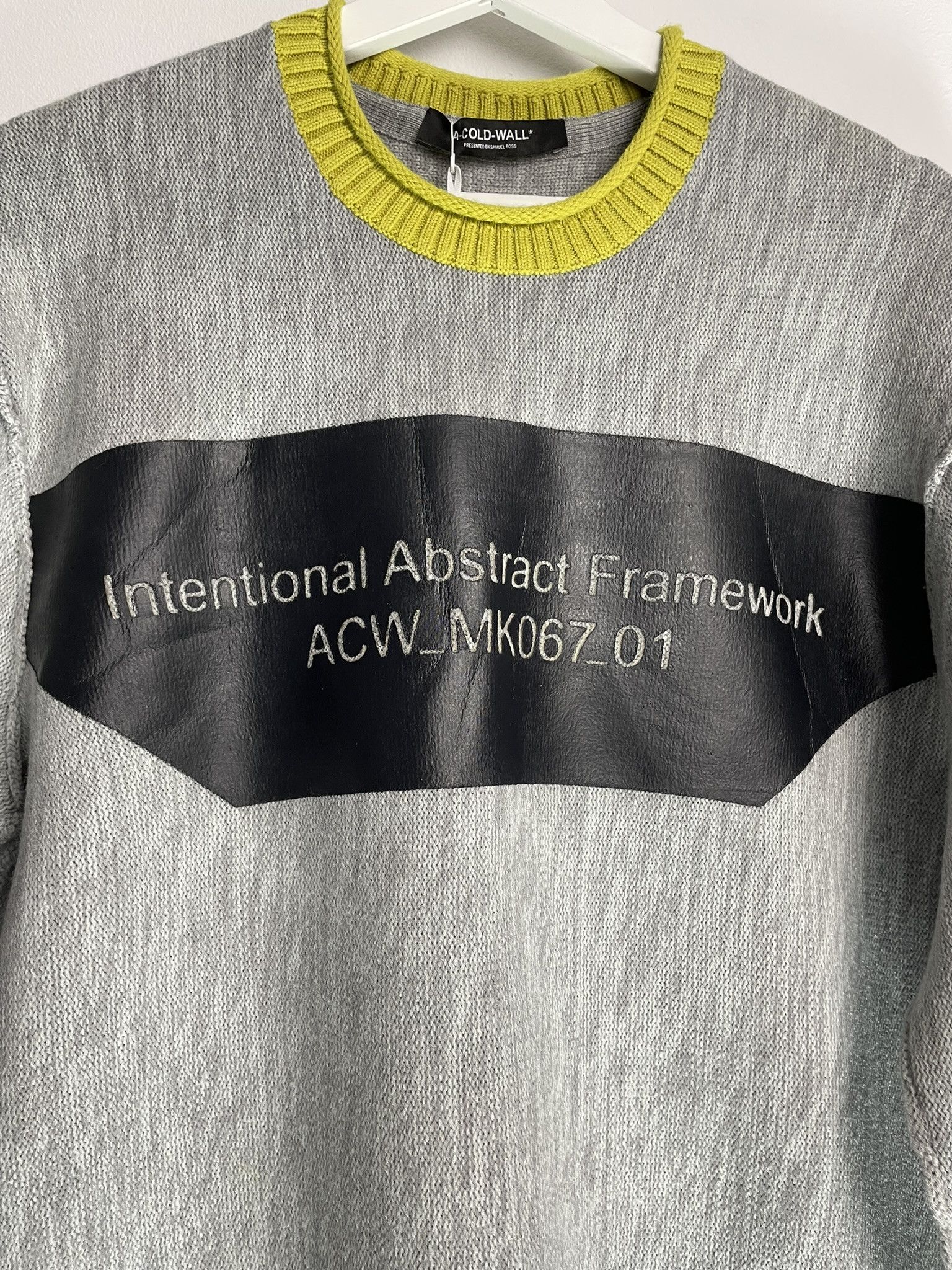 A-COLD-WALL* A Cold Wall Light Grey Framework Crewneck Graphic Sweater Size US M / EU 48-50 / 2 - 2 Thumbnail