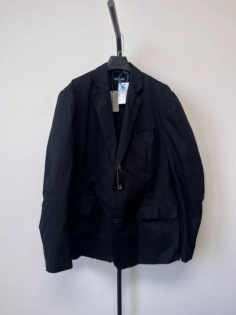 Balenciaga Balenciaga Solid Paper Clip Casual Long Sleeve Blazer Size US S / EU 44-46 / 1 - 1 Thumbnail