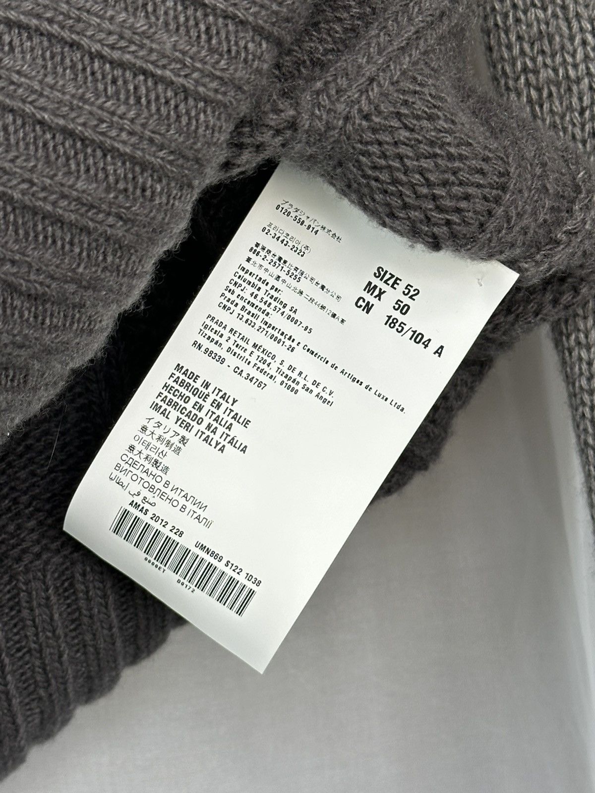 Prada PRADA 2000’s Cable Knit Cashmere Faded Effect Sweater runway Size US M / EU 48-50 / 2 - 9 Thumbnail