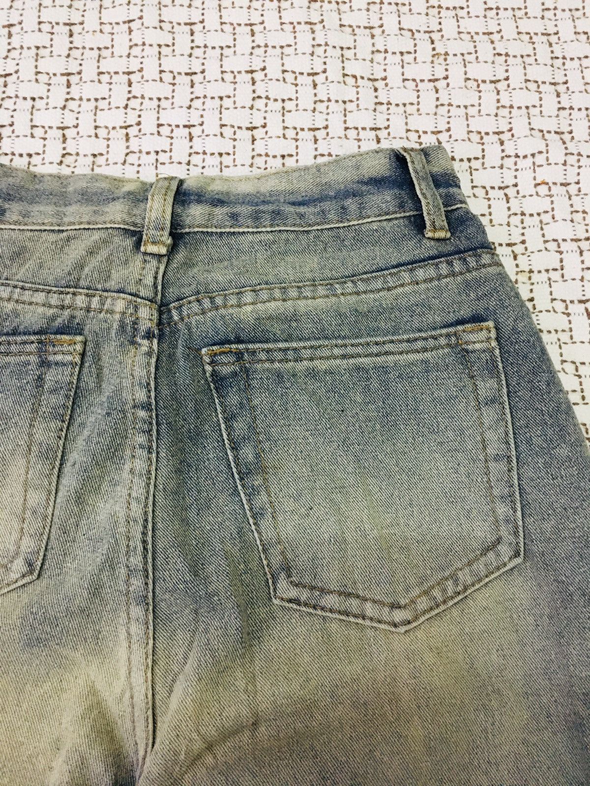 Japanese Brand Unbranded Distressed Jeans (16) Size 26" / US 2 / IT 38 - 4 Thumbnail