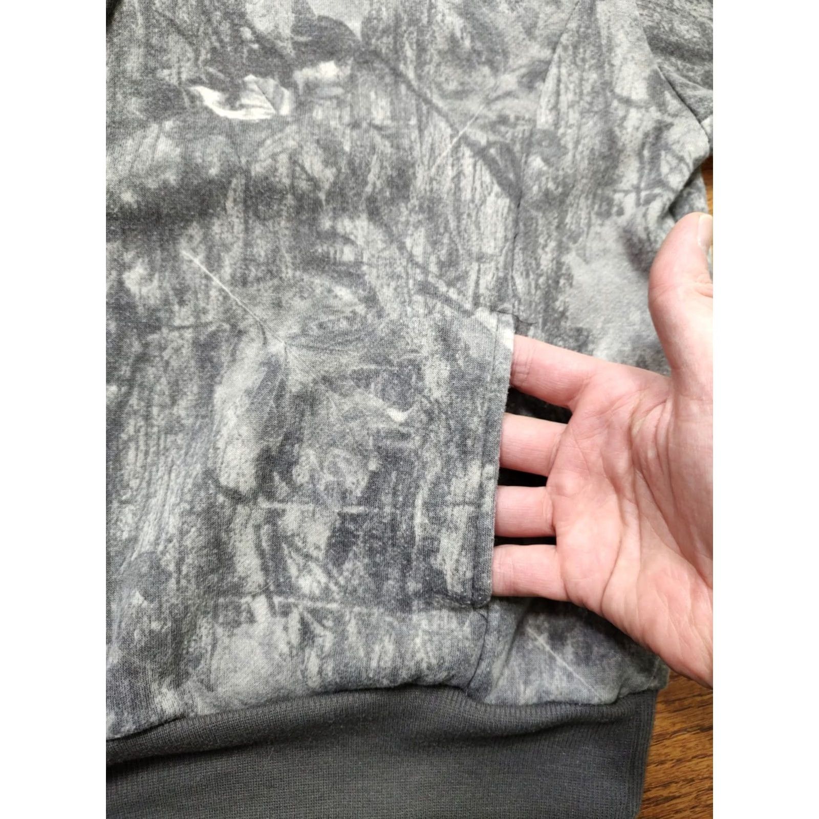 Vintage SWS Athletics Hoodie Gray Camouflage Womens S Small 90s Grunge Outdoor Pullover Hoodie, Activewear, Drawstring End Missing Size S / US 4 / IT 40 - 6 Thumbnail