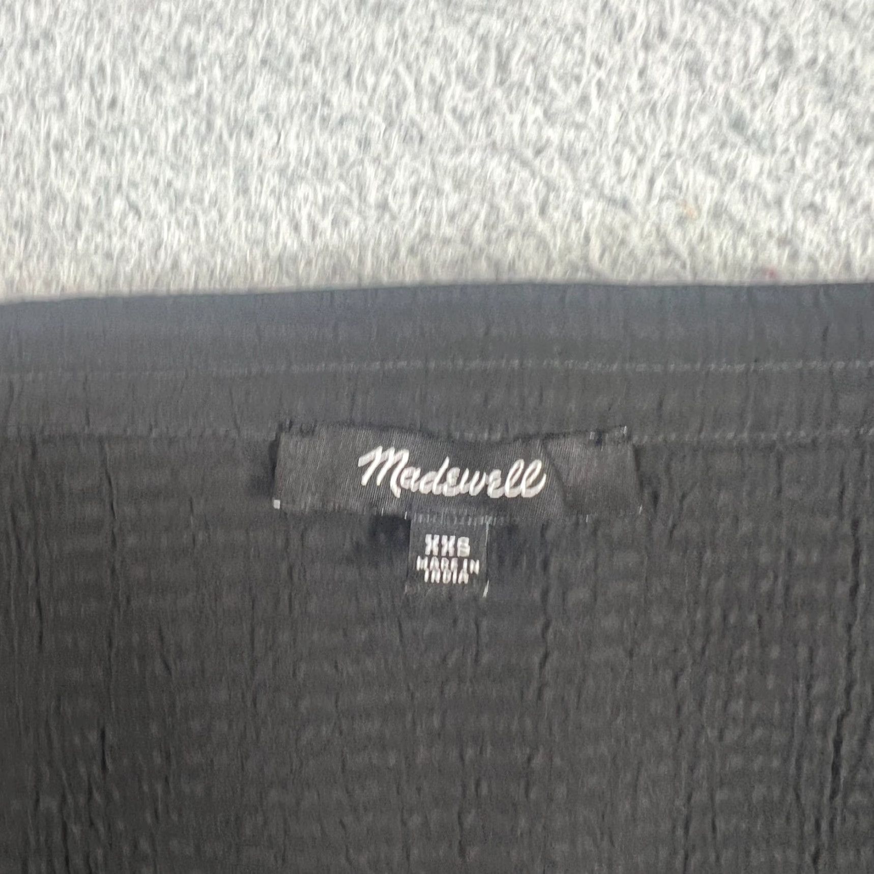 Madewell Madewell Texture & Thread Black Stretch Puff Sleeve Peasant Top Boho Size XXS Woman Blouse Cropped Regular 2XS XXS Manuf? Size XXS / US 00 / IT 34 - 2 Thumbnail