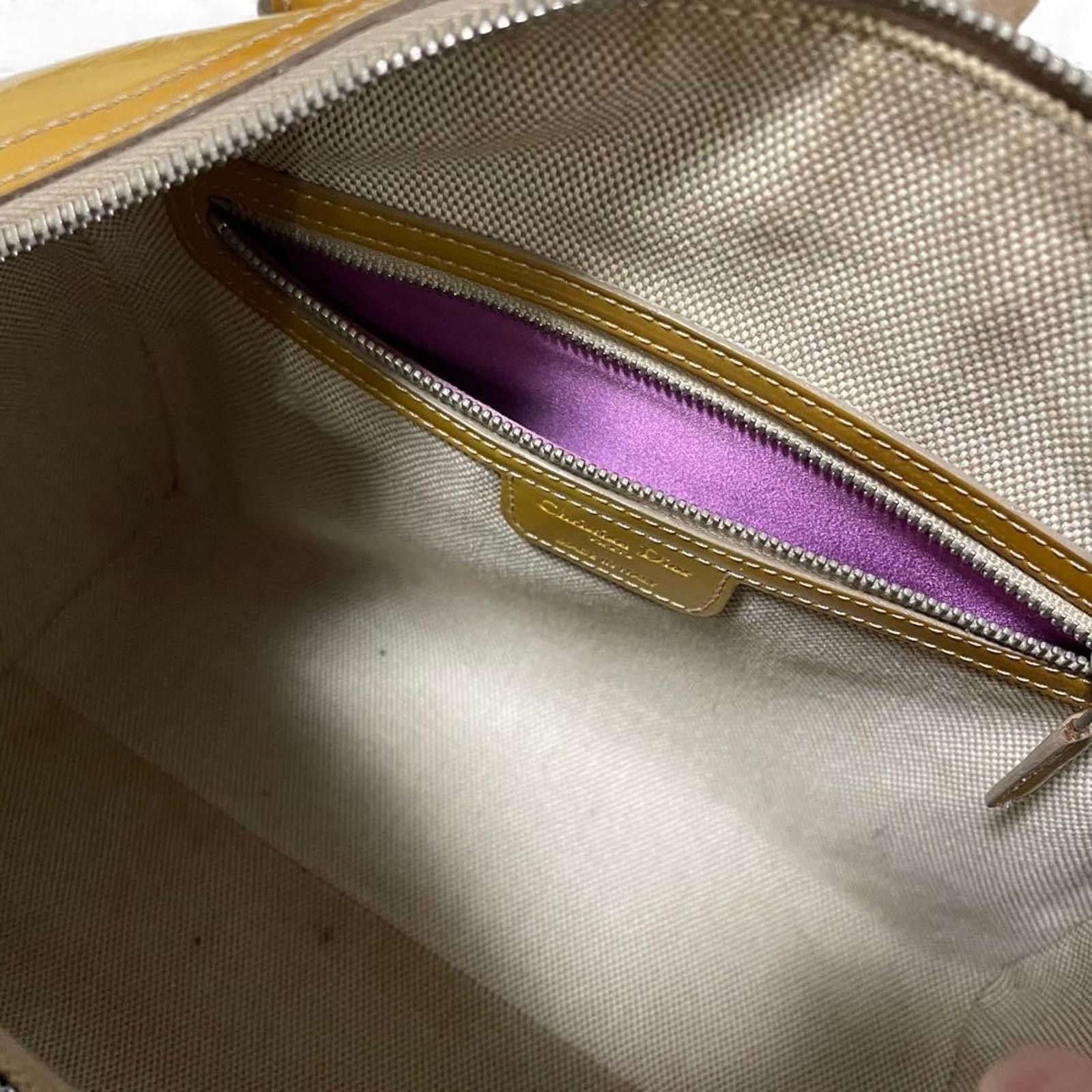 Louis Vuitton Louis Vuitton - Mustard Yellow Vernis Leather Handbag Size ONE SIZE - 7 Thumbnail