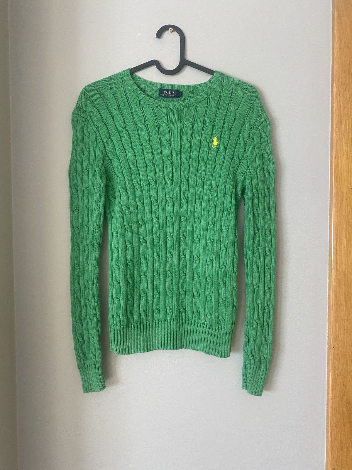 Polo Ralph Lauren × Ralph Lauren Ralph Lauren women’s sweater cableknit green s old money Size S / US 4 / IT 40 - 1 Thumbnail