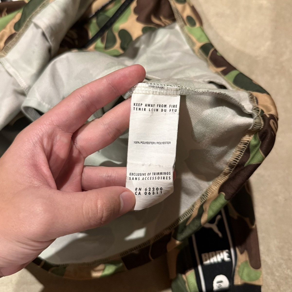 Bape × Puma Bape x Puma ABC Camo Training Zip Up Jacket Bathing Ape F.C. Size US M / EU 48-50 / 2 - 14 Thumbnail