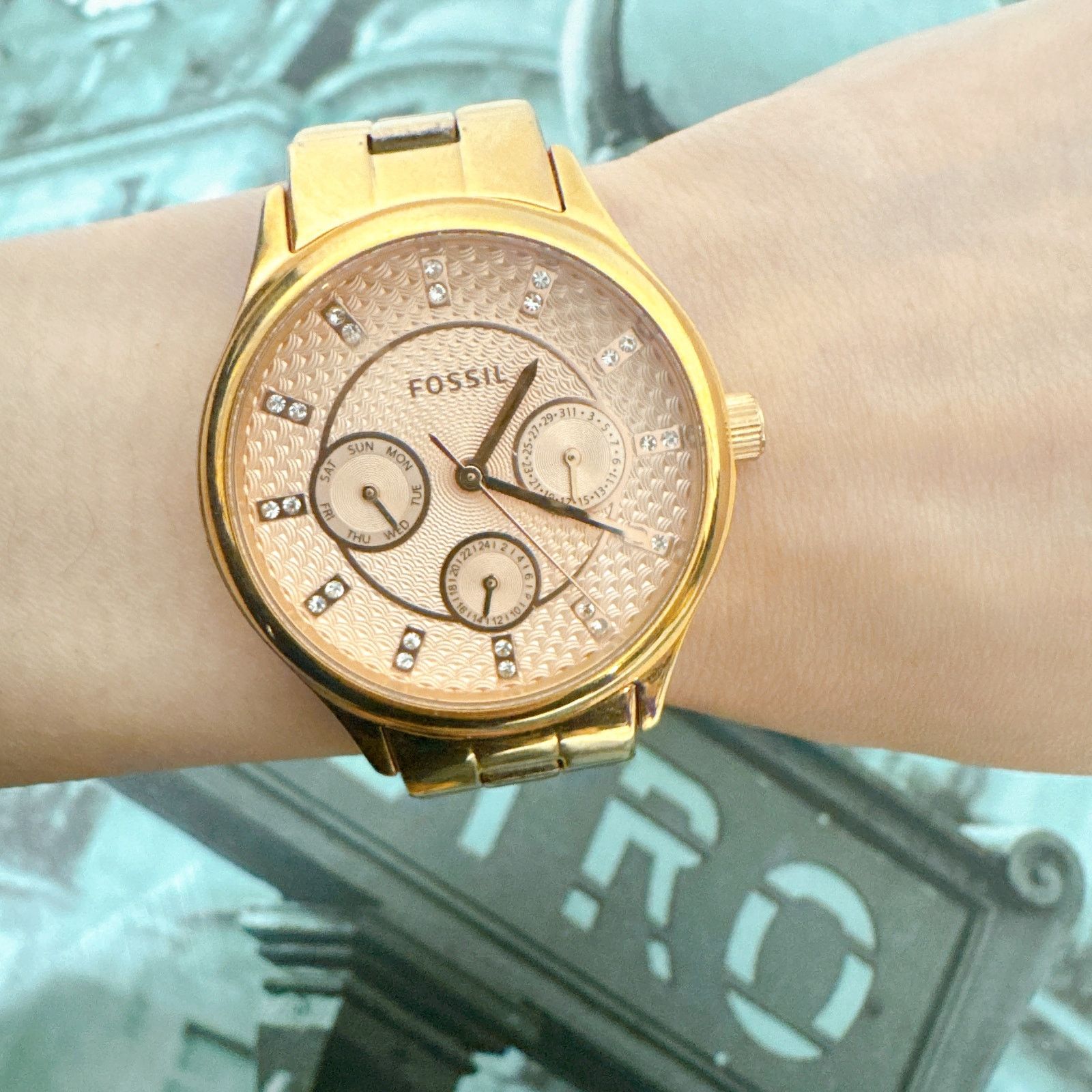 Fossil Fossil BQ1561 Stainless Steel Analog Rose Gold Dial Watch Size ONE SIZE - 6 Thumbnail
