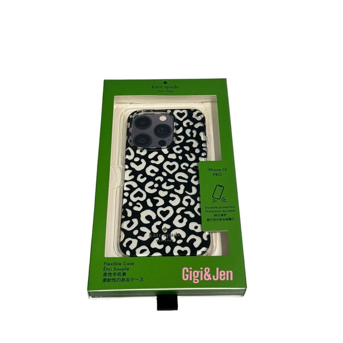 Kate Spade KATE SPADE iPhone 15 Pro Clear phone case w Graphic Leopard Size ONE SIZE - 2 Thumbnail