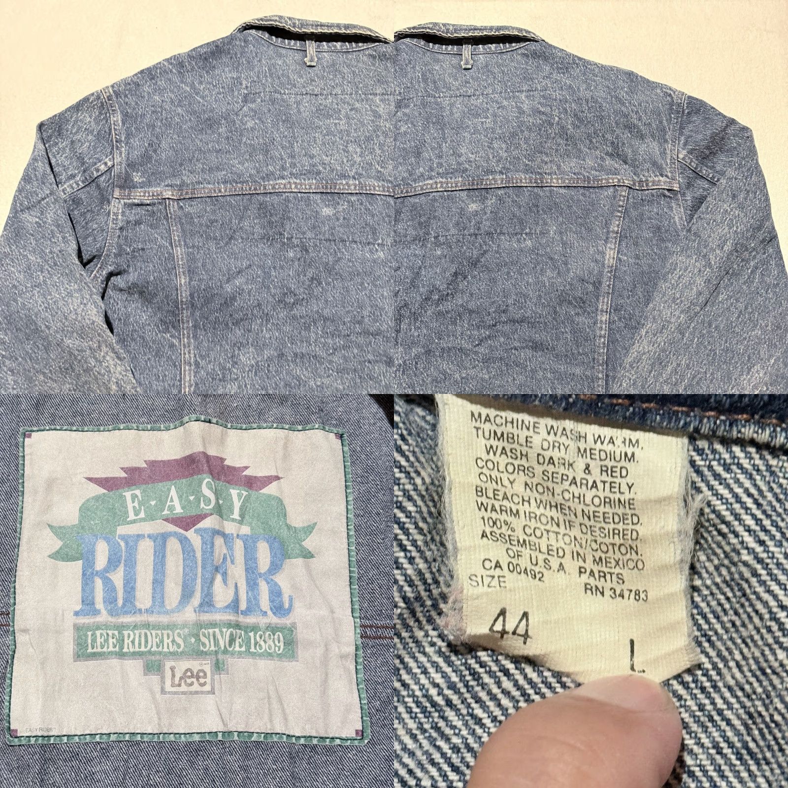 Lee VINTAGE Lee Jackets Trucker Jacket Men Blue XS? No, size L. Size US L / EU 52-54 / 3 - 8 Thumbnail