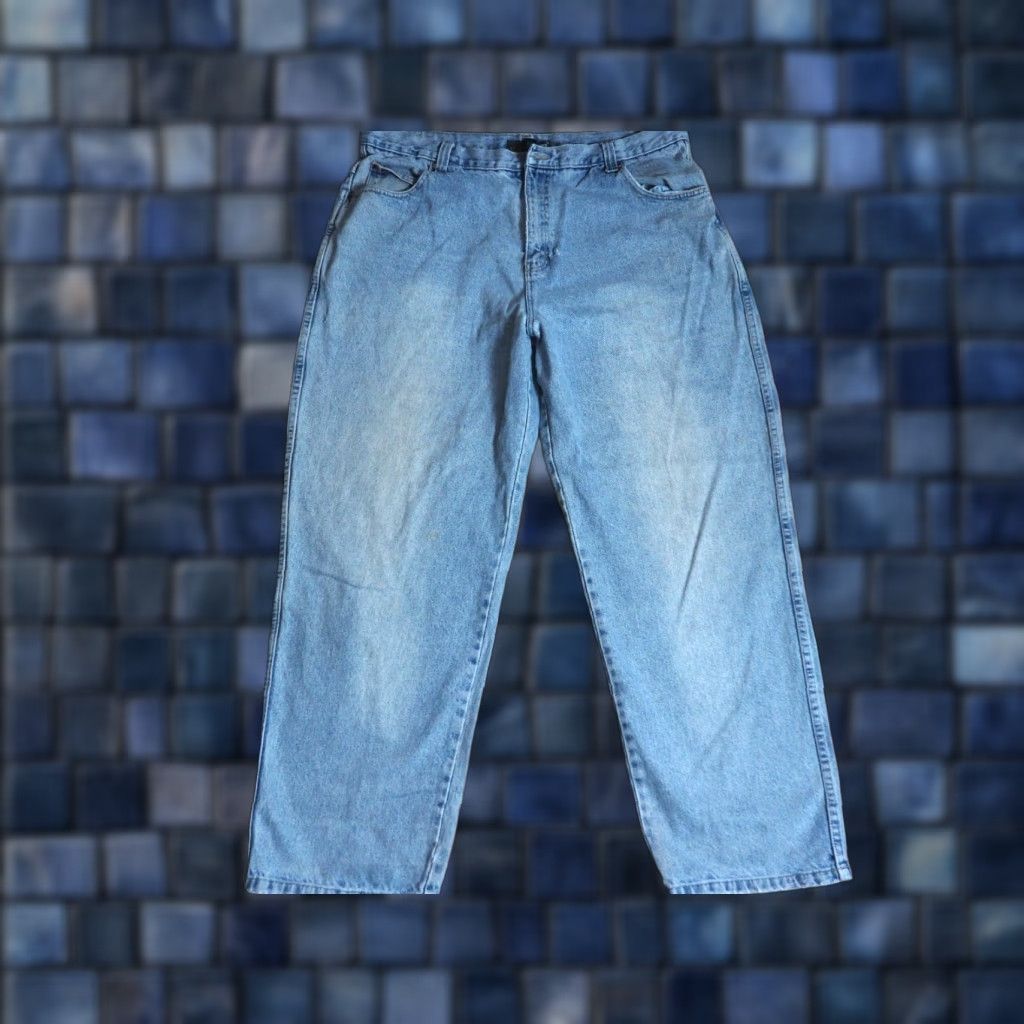 Denime VTG 90s 2000s Y2k 30 Below Denim Jeans Pants Mens Blue 40x31 Regular Inseam 31 Faded Baggy Distressed Hip Hop Vintage/Original Size US 40 / EU 56 - 1 Thumbnail