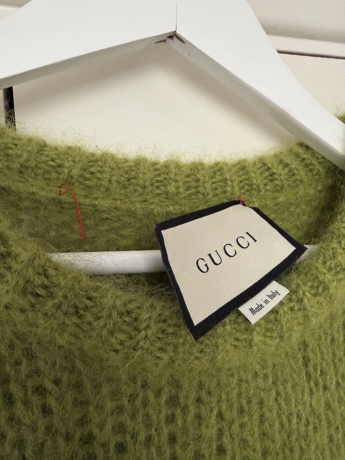 Gucci Gucci Green Mohair Jumper GG Logo Rare Knit - Medium Size US M / EU 48-50 / 2 - 5 Thumbnail