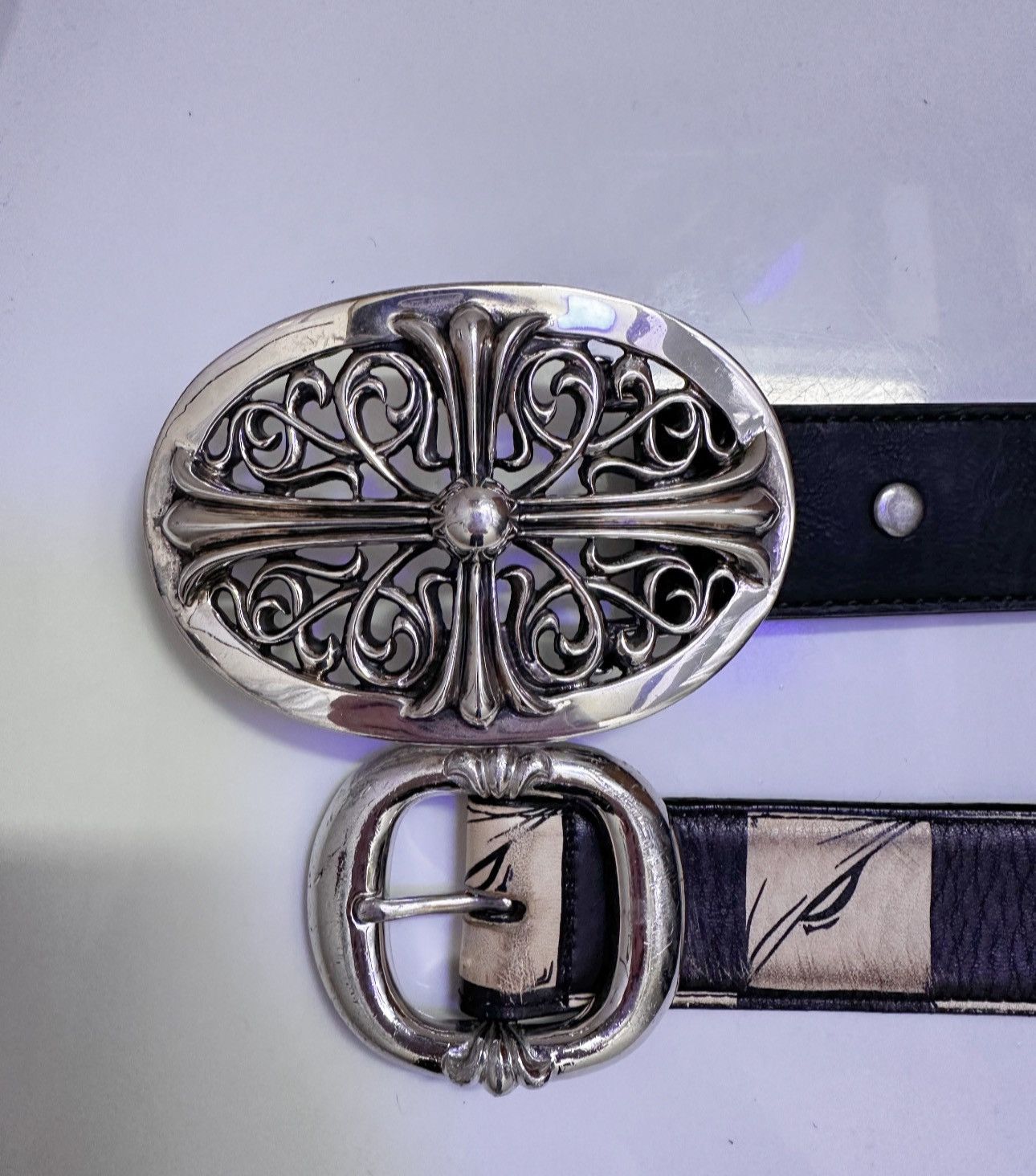 Chrome Hearts Chrome Hearts XL Giant Huge Oval Cross Belt Buckle Size ONE SIZE - 2 Thumbnail