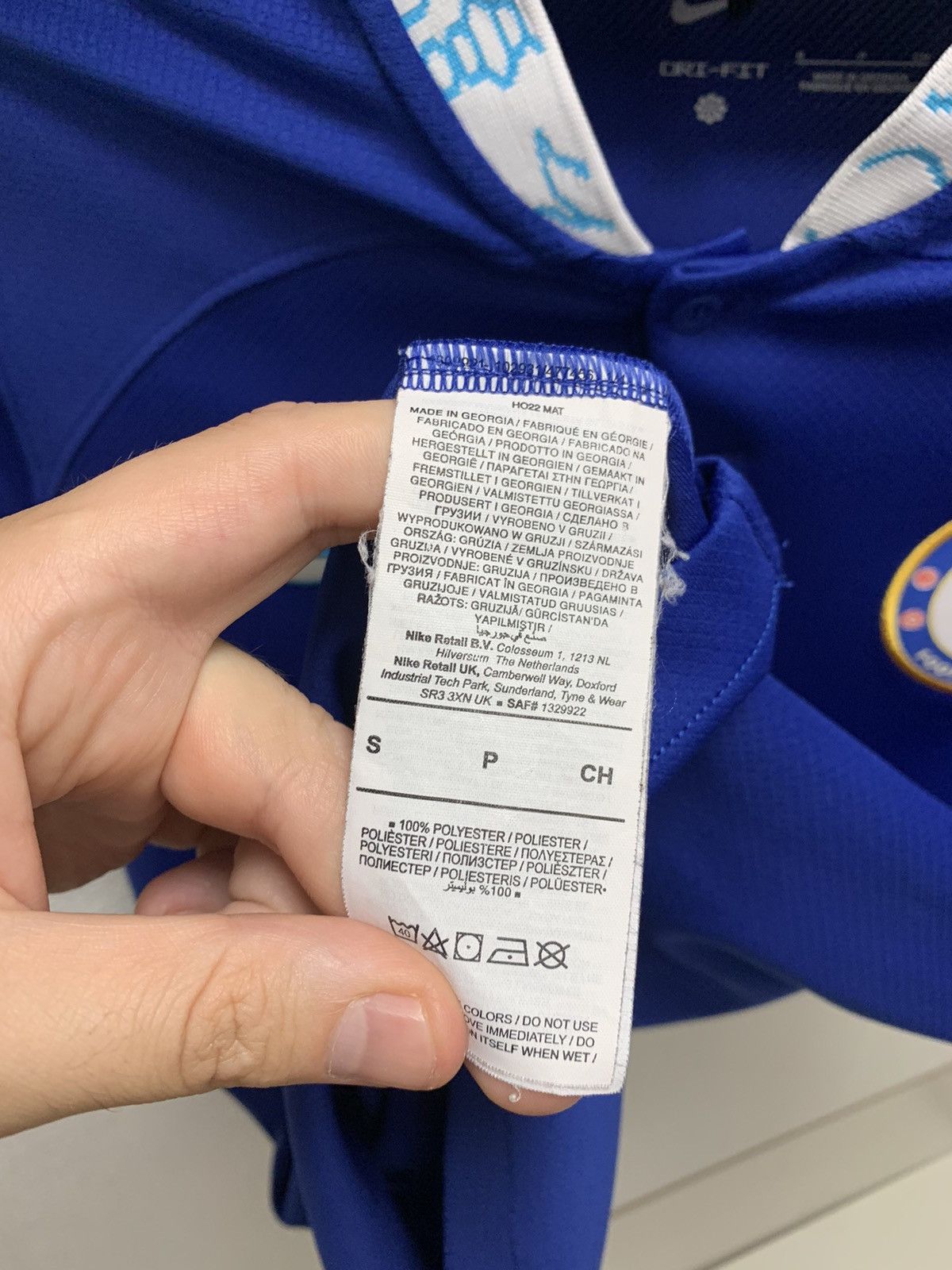 Nike Nike Chelsea soccer jersey 3 S size ( Kante mydruk) Size US S / EU 44-46 / 1 - 7 Thumbnail