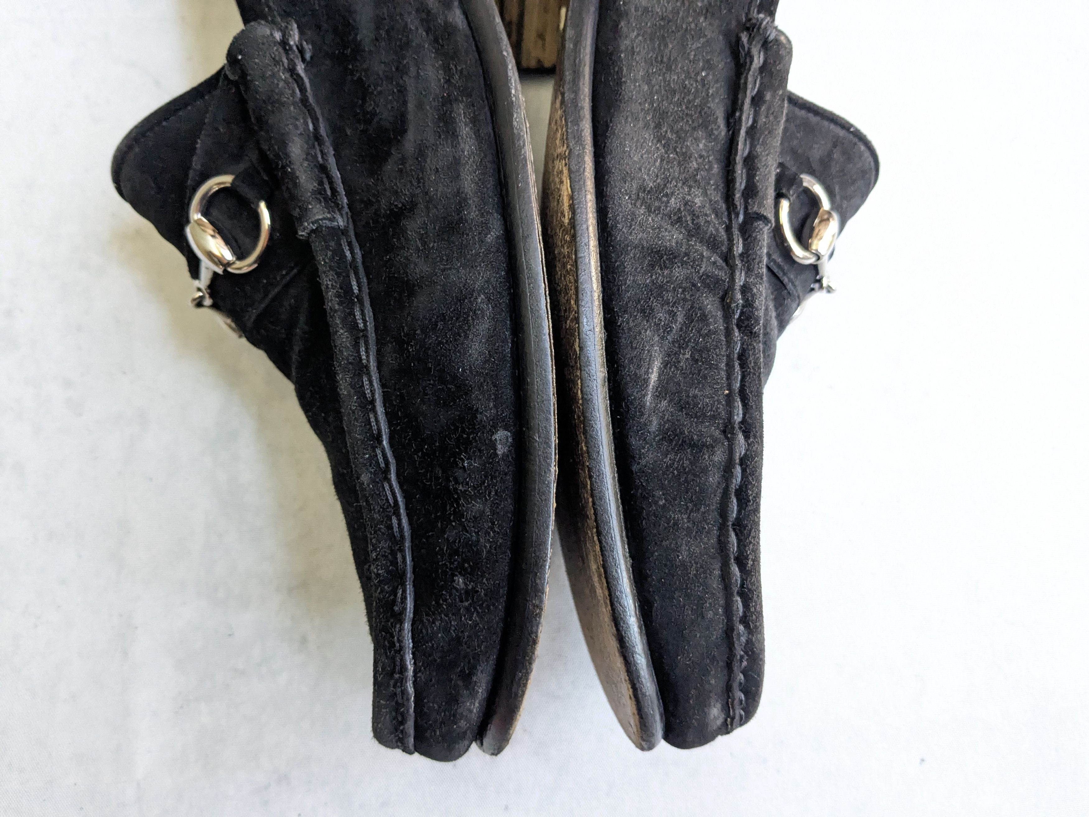 Gucci Gucci Horsebit Loafers Black Suede 9 D Suede Leather Slip On Size US 9 / EU 42 - 11 Thumbnail