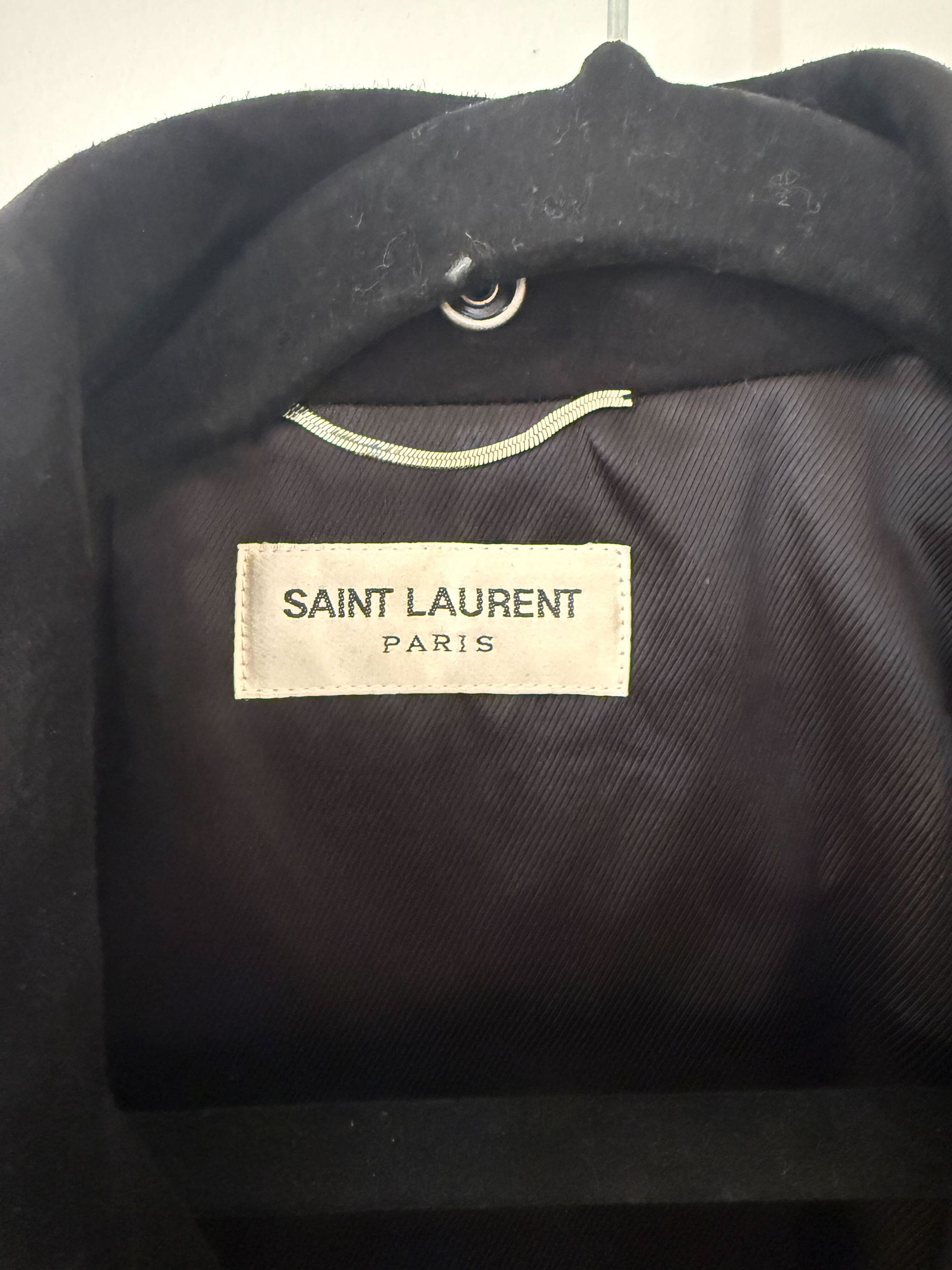 Saint Laurent Paris Saint Laurent Mens Suede Biker Jacket Size 50 Size US M / EU 48-50 / 2 - 8 Thumbnail