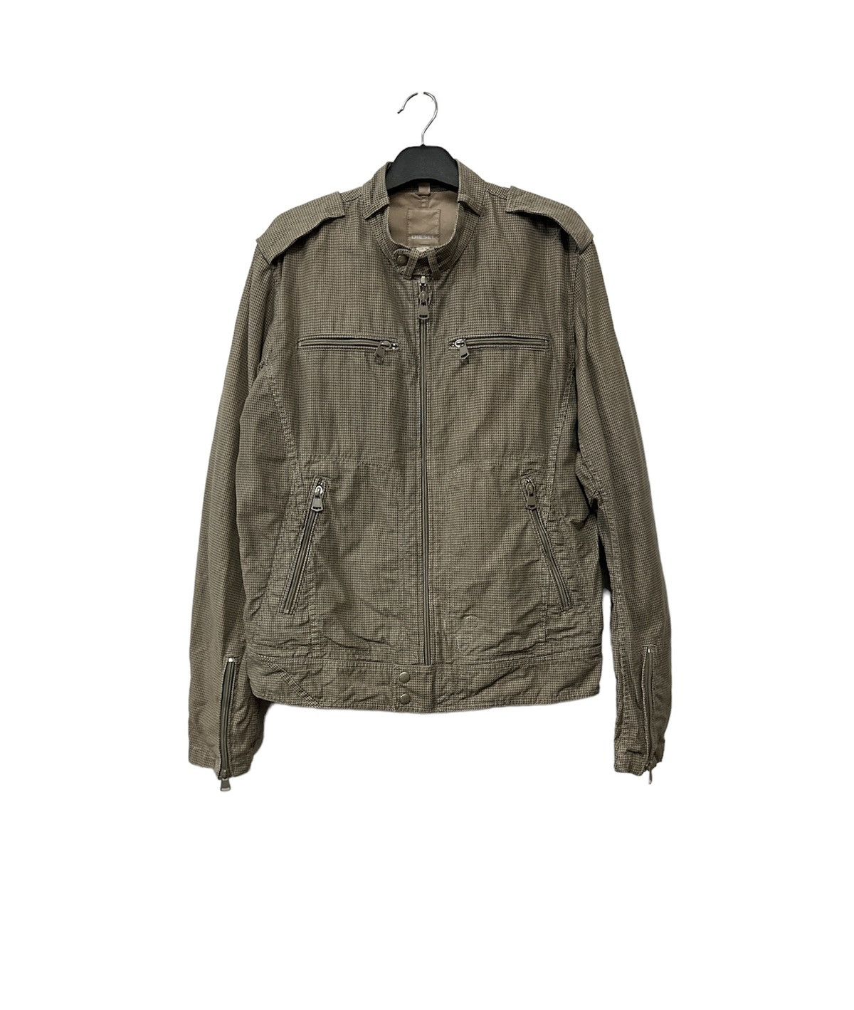 Diesel × Diesel Black Gold Diesel Biker Jacket Design Punk Fashion Stlye Size US XL / EU 56 / 4 - 1 Thumbnail