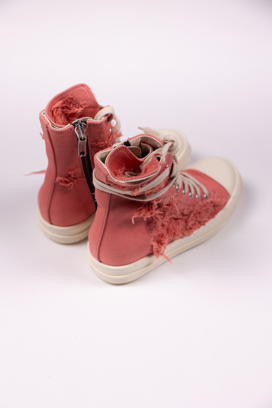 Rick Owens × Rick Owens Drkshdw Rick Owens DRKSHDW Slashed High Top Sneakers Size US 5 / IT 35 - 3 Thumbnail