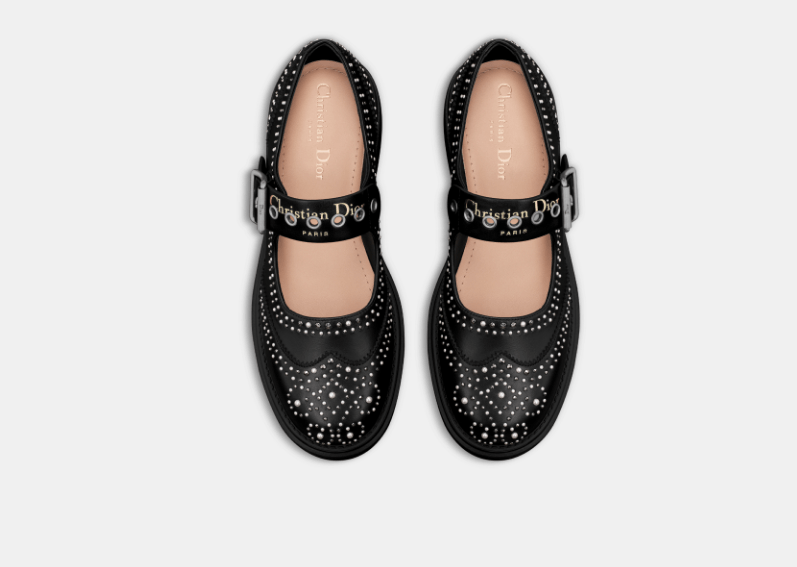 Dior o1w1db10426 KCB952 D-Society Baby Flats in Black/Silver Size US 6 / IT 36 - 3 Thumbnail