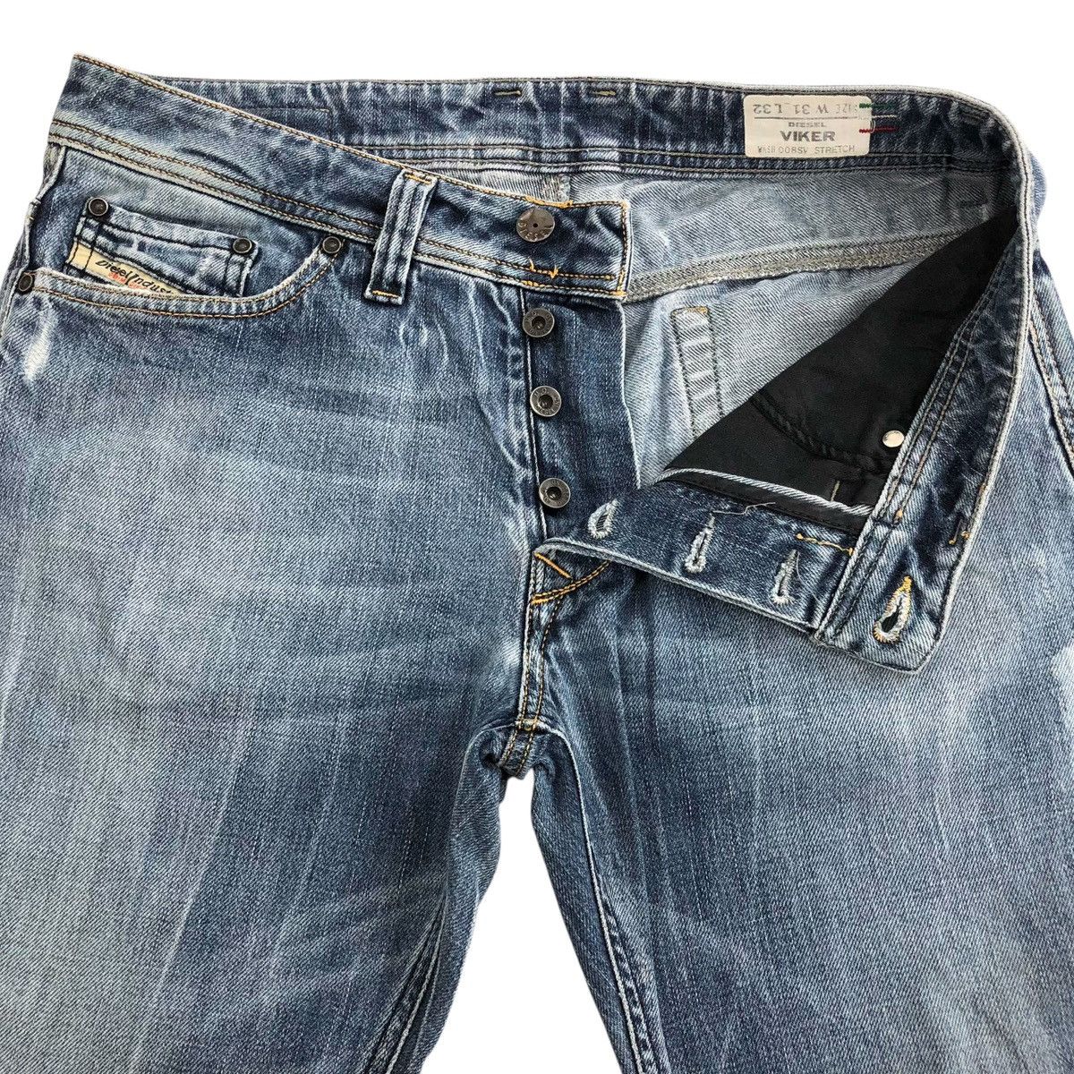 Diesel × If Six Was Nine × Le Grande Bleu (L.G.B.) Vintage Diesel Industry Distressed Denim Y2K Jeans Size US 32 / EU 48 - 4 Thumbnail