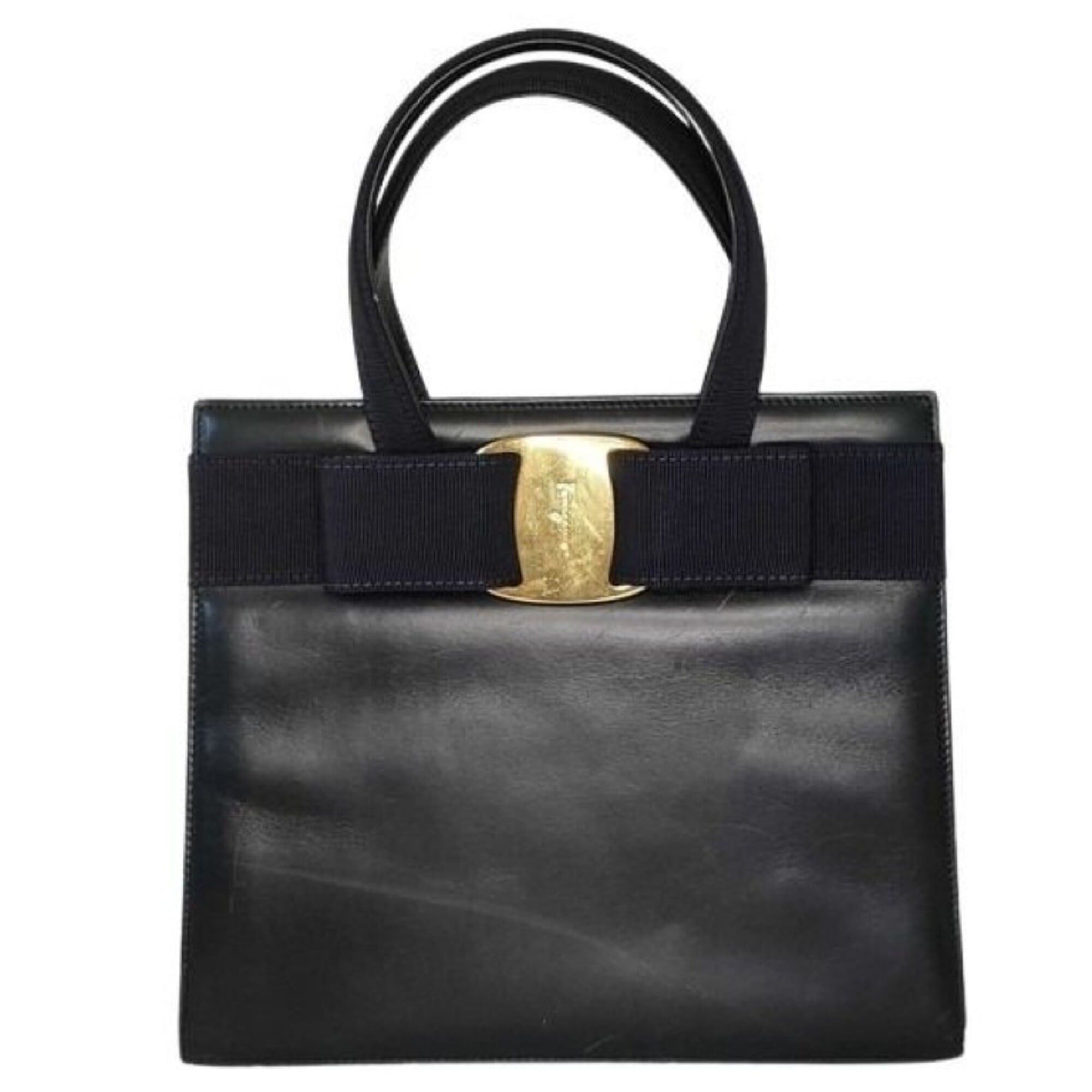 Salvatore Ferragamo Salvatore Ferragamo Vara handbag BA214178 navy leather women's Size ONE SIZE - 1 Thumbnail