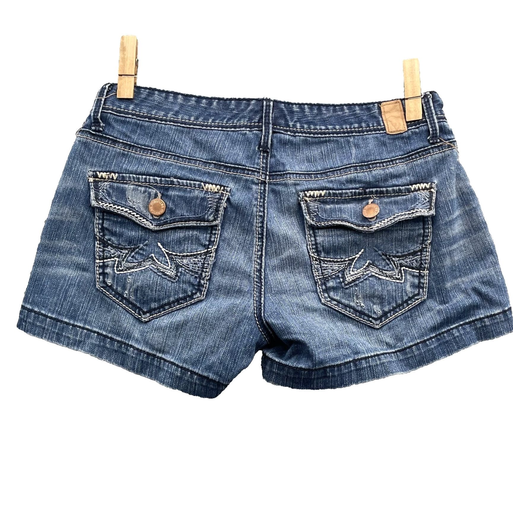 Vintage Maurices Jean Shorts Women's 9/10 Y2K Western Rodeo Classic Academia Preppy 90's Shirt Mens? Size 30" / US 8 / IT 44 - 2 Thumbnail