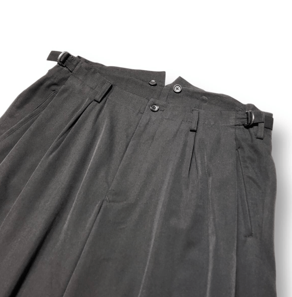 Yohji Yamamoto Yohji Yamamoto Pour Homme Wool Cropped Wide Suspender Pants Size US 30 / EU 46 - 10 Thumbnail