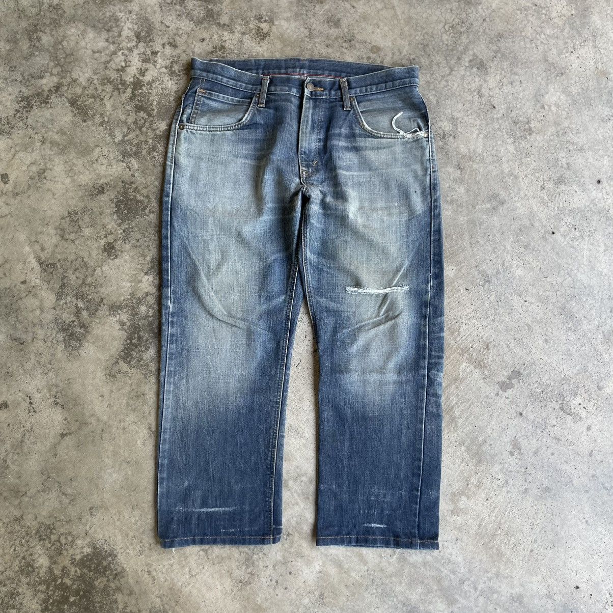 Edwin 🔥Vintage Edwin Orange Tab Washed Ripped Distress Denim Jeans Size US 34 / EU 50 - 1 Thumbnail