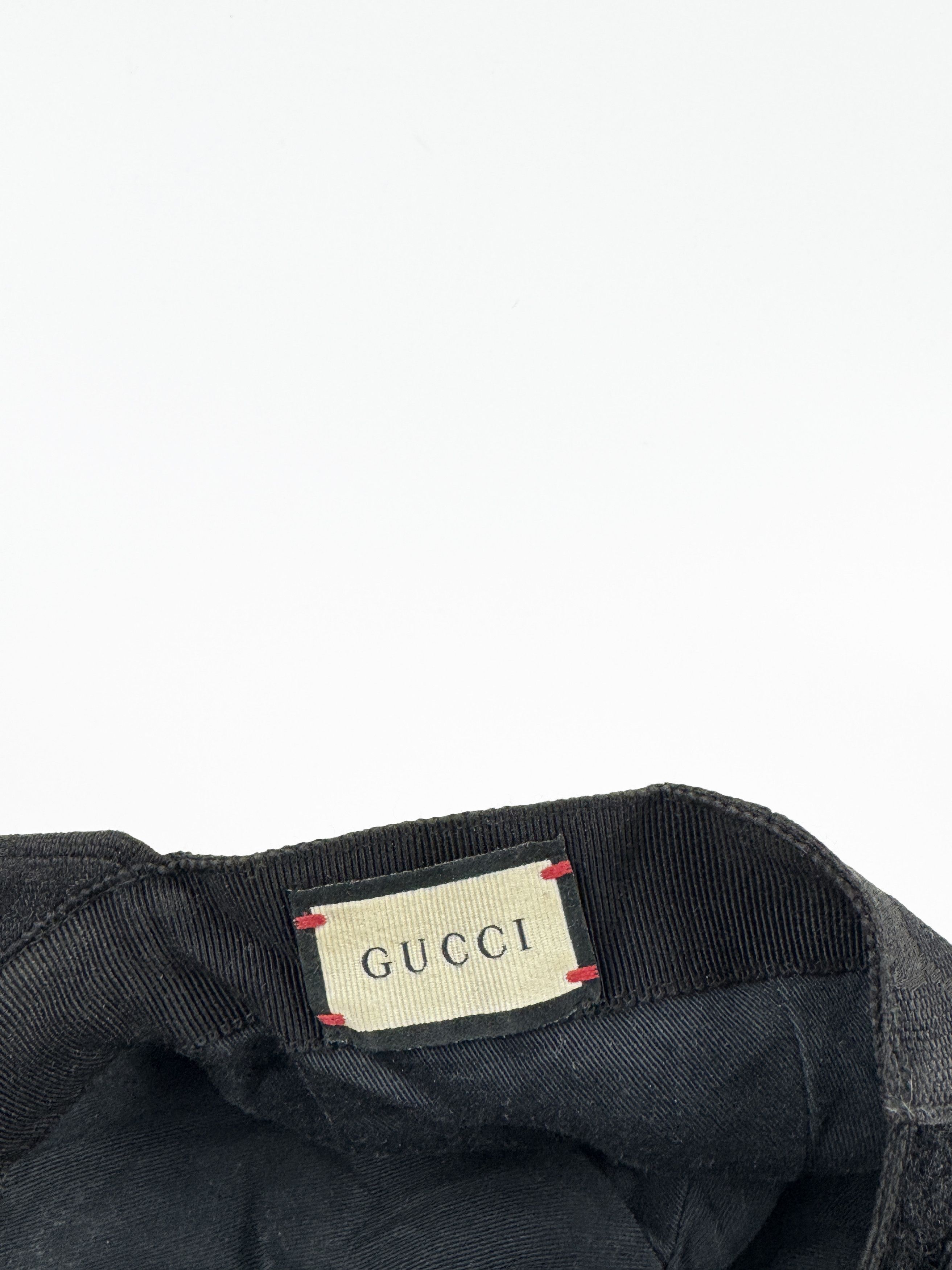 Gucci GUCCI Monogram Black Gold Big Logo Cap Size S 57cm Size ONE SIZE - 11 Thumbnail