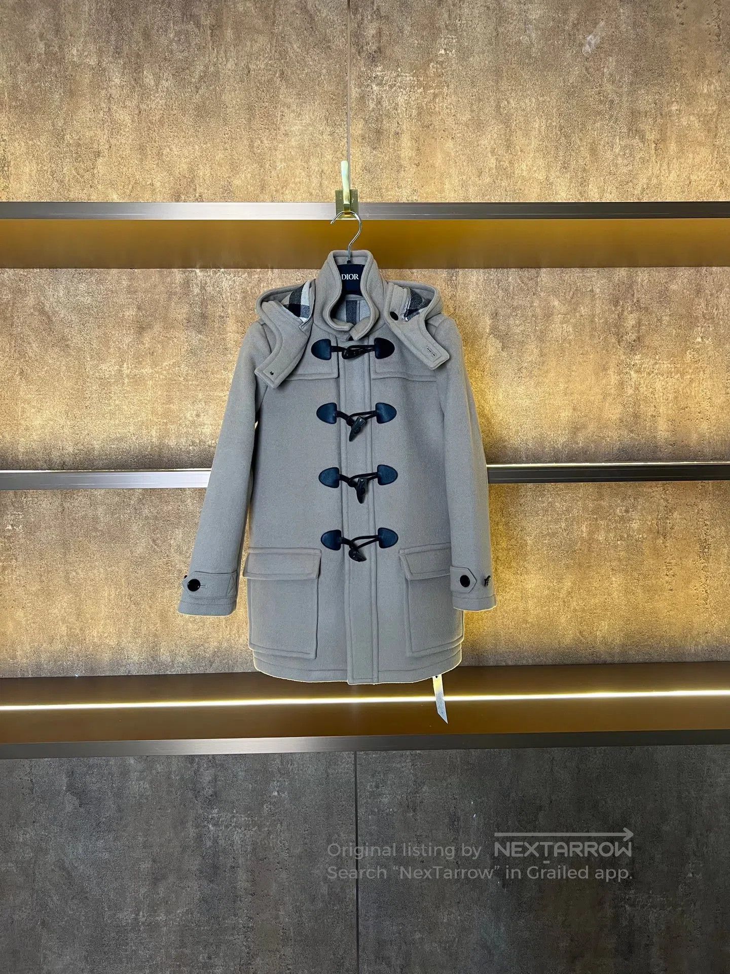 Burberry Burberry Toggle Plaid Wool Coat| Size S / US 4 / IT 40 - 1 Thumbnail
