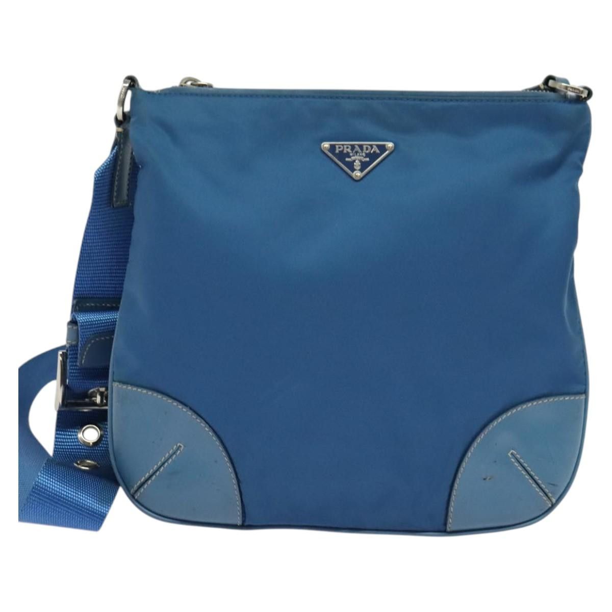 Prada PRADA Shoulder Bag Nylon Blue Silver Size ONE SIZE - 2 Thumbnail