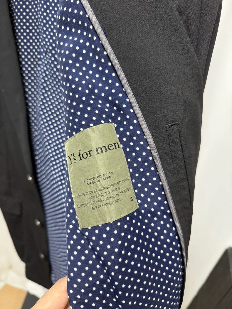 Yohji Yamamoto yohji yamamoto size 3 Polka-dot lined wool blazer 2502-Nex Size 36S - 4 Thumbnail