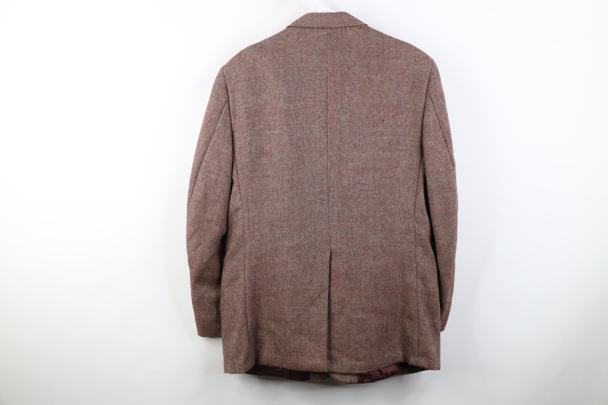 Vintage Vintage 70s Streetwear Tweed Suit Coat Blazer Jacket USA Size US XL / EU 56 / 4 - 14 Thumbnail