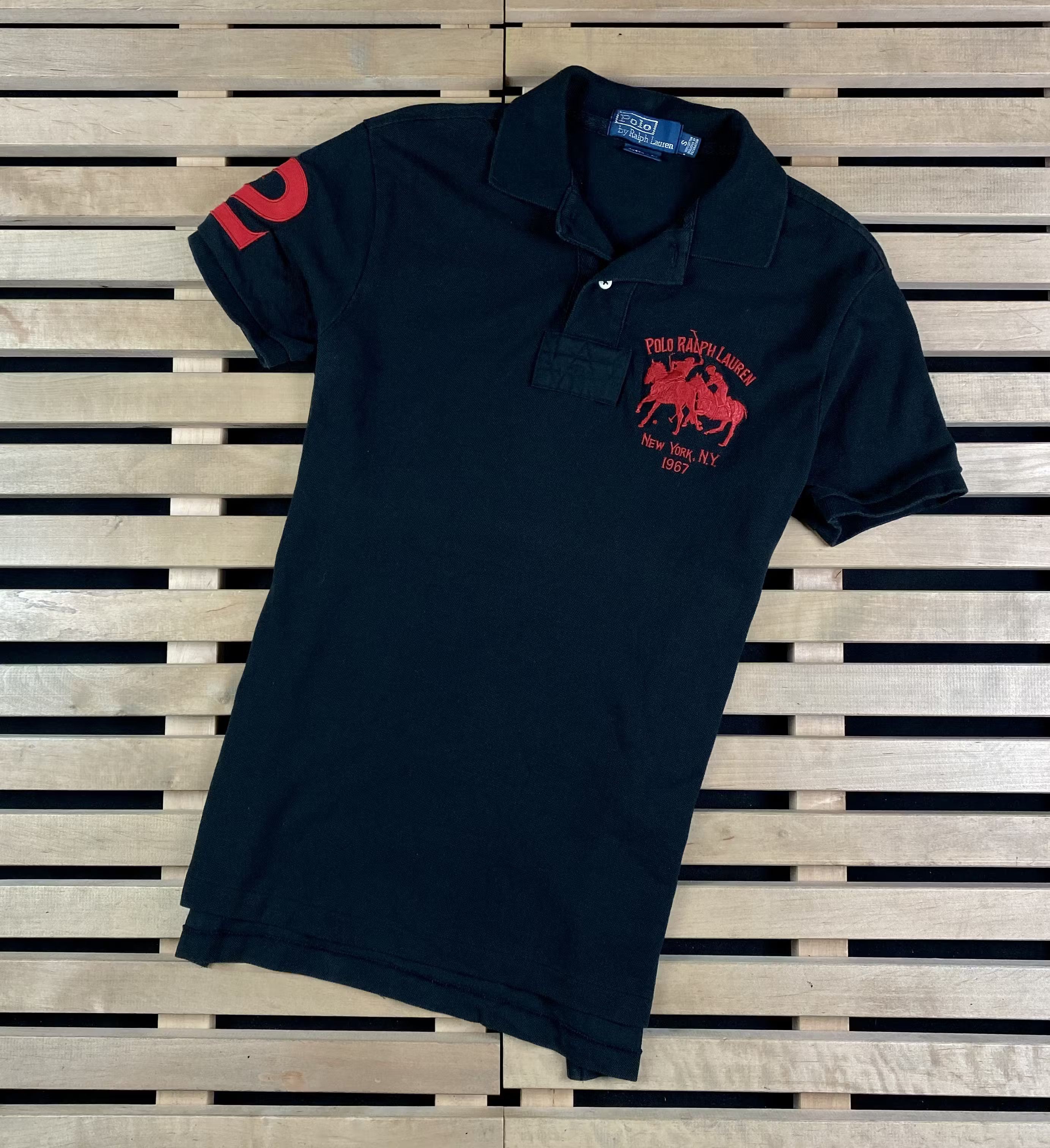 Mens Polo T-Shirt Polo by Ralph Lauren Vintage Size S