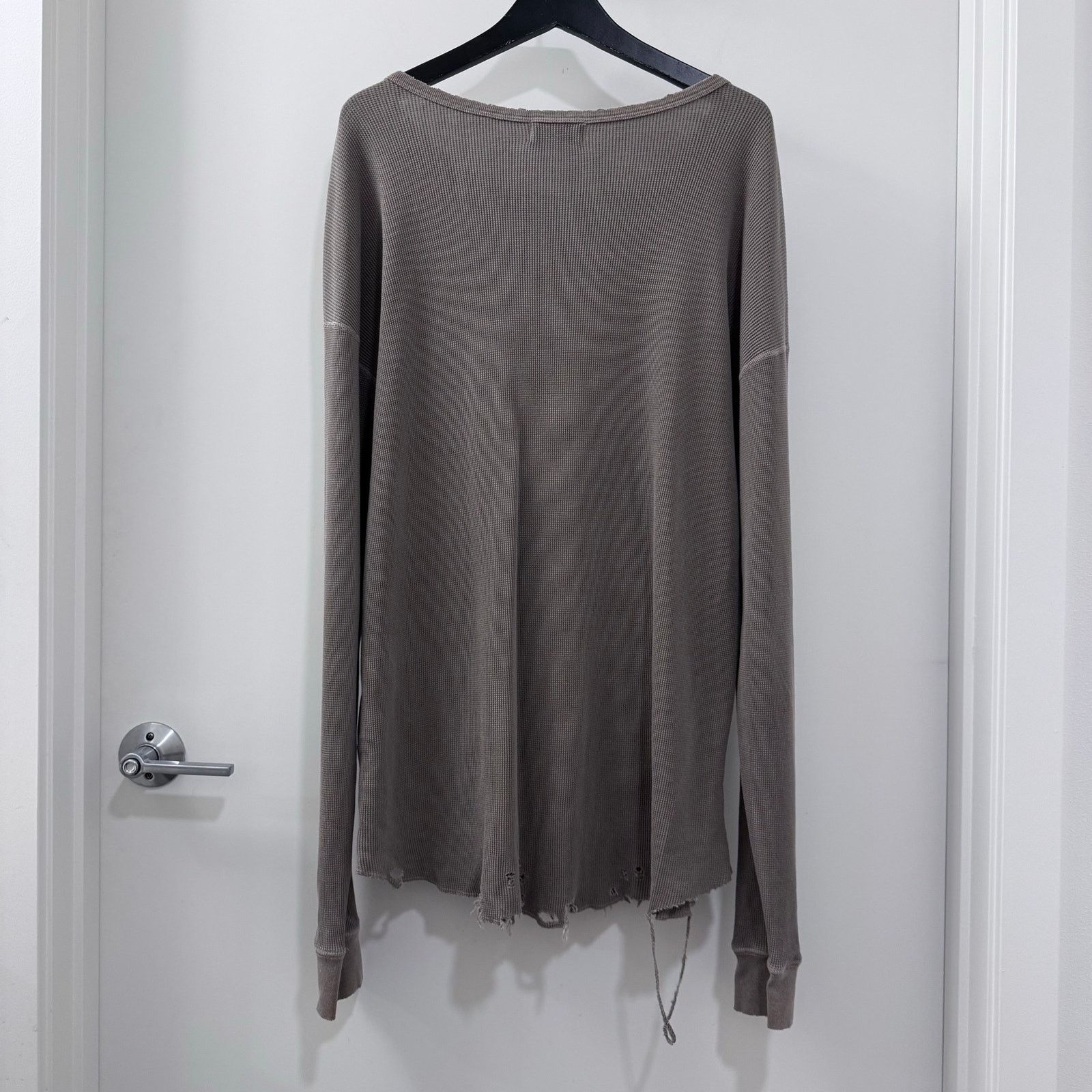 John Elliott John Elliott Folsom Oversized Distressed Thermal Shirt Size US L / EU 52-54 / 3 - 3 Thumbnail