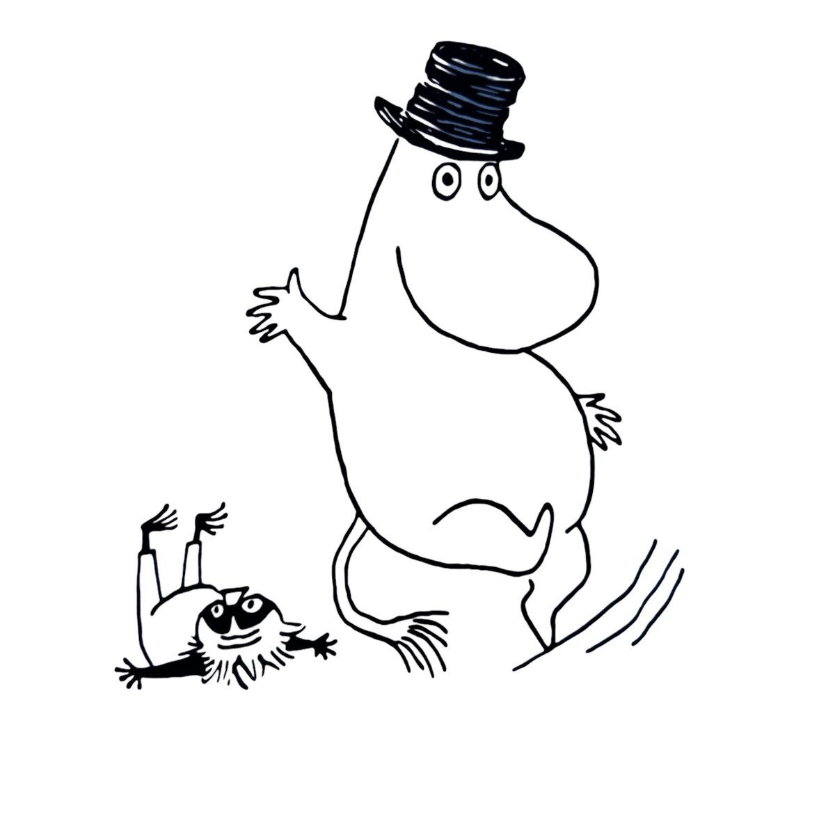 Cartoon Network × Japanese Brand Moomin Character Graniph Tee Size US M / EU 48-50 / 2 - 5 Thumbnail