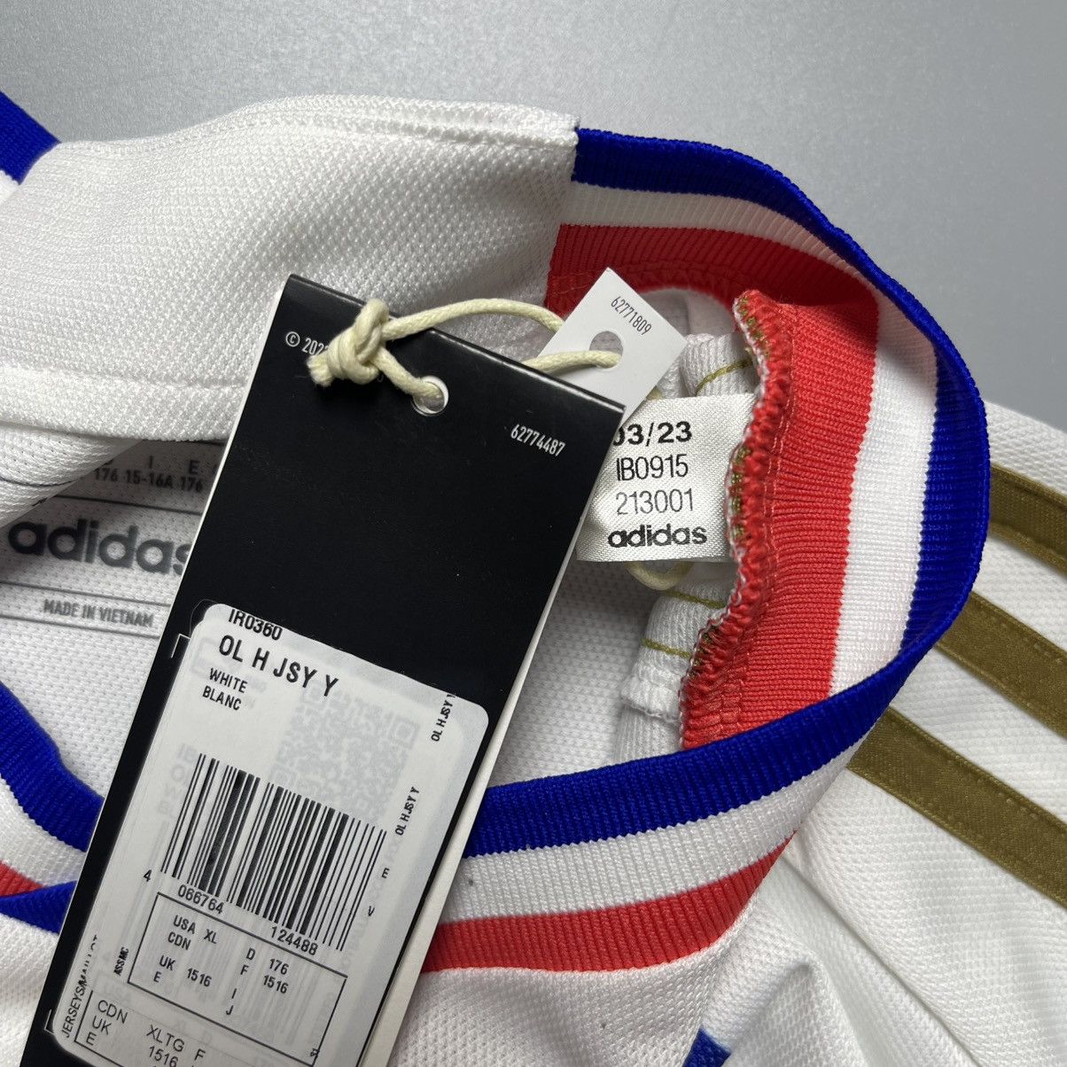 Adidas 15-16Y SIZE LYON ADIDAS 23/24 SOCCER JERSEY #10 LACAZETTE Size US XXS / EU 40 - 6 Thumbnail