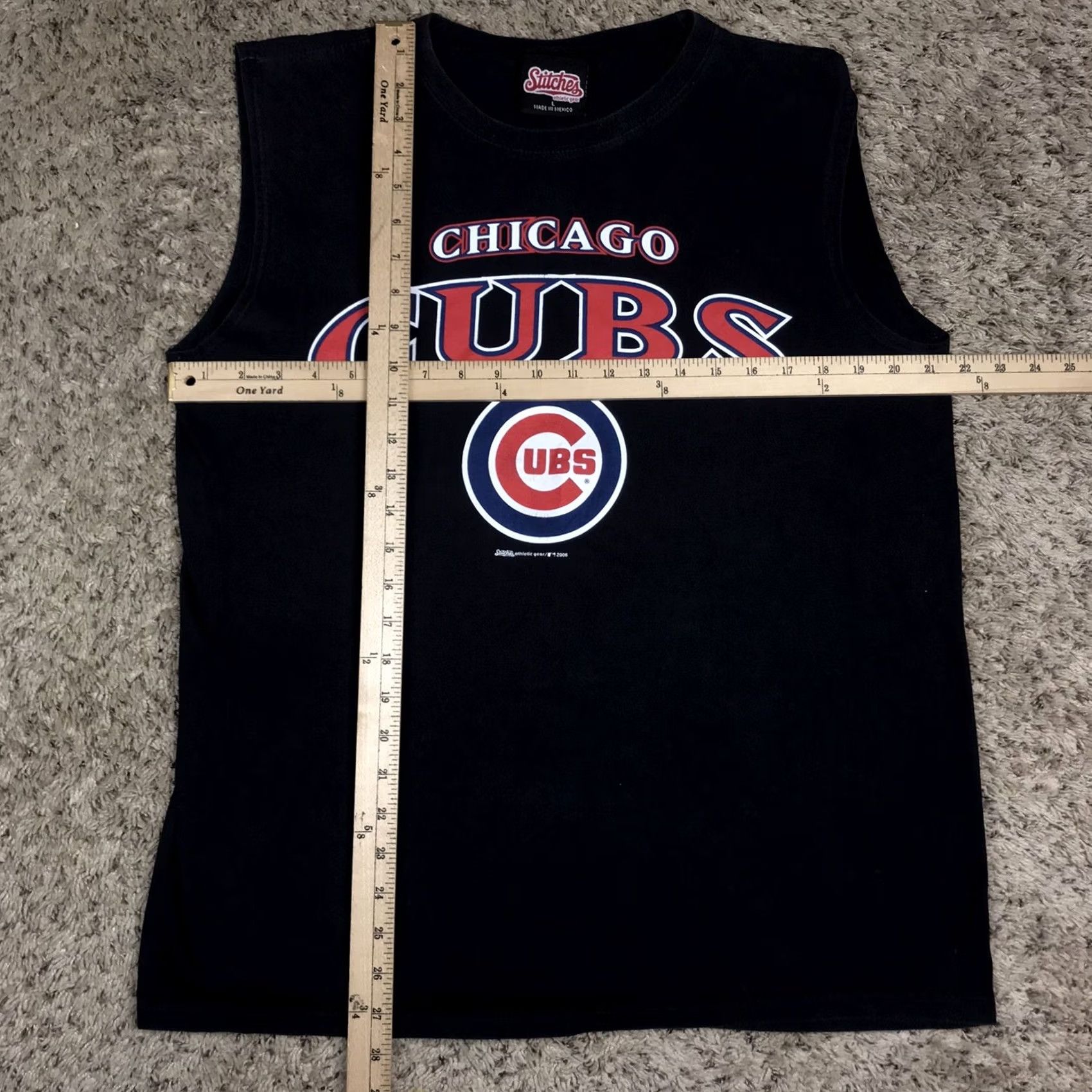 Vintage VINTAGE Stitches Athletic Gear Chicago Cubs Tank Top T-Shirt Large Size US L / EU 52-54 / 3 - 5 Thumbnail