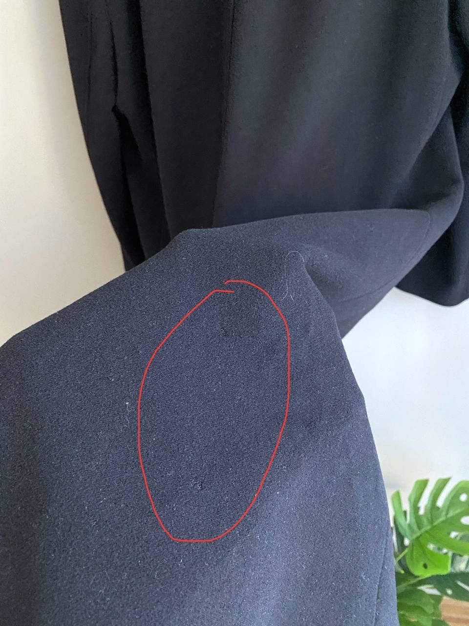 Yves Saint Laurent Yves Saint Laurent Wool/Cashmere Dark Blue Men's Coat, 52/L Size US L / EU 52-54 / 3 - 23 Thumbnail